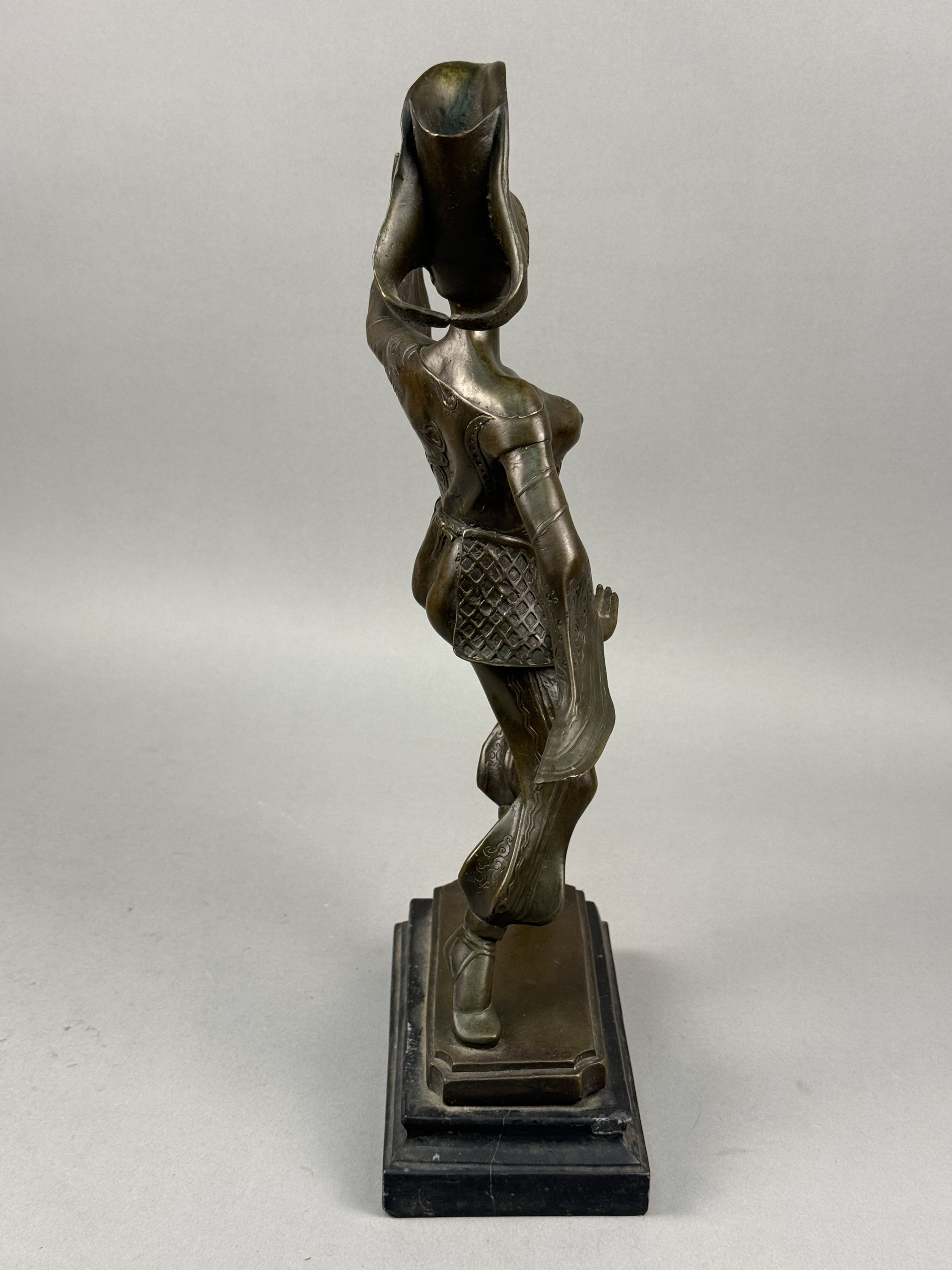 Art Deco Style Bronze Dancer Sculpture