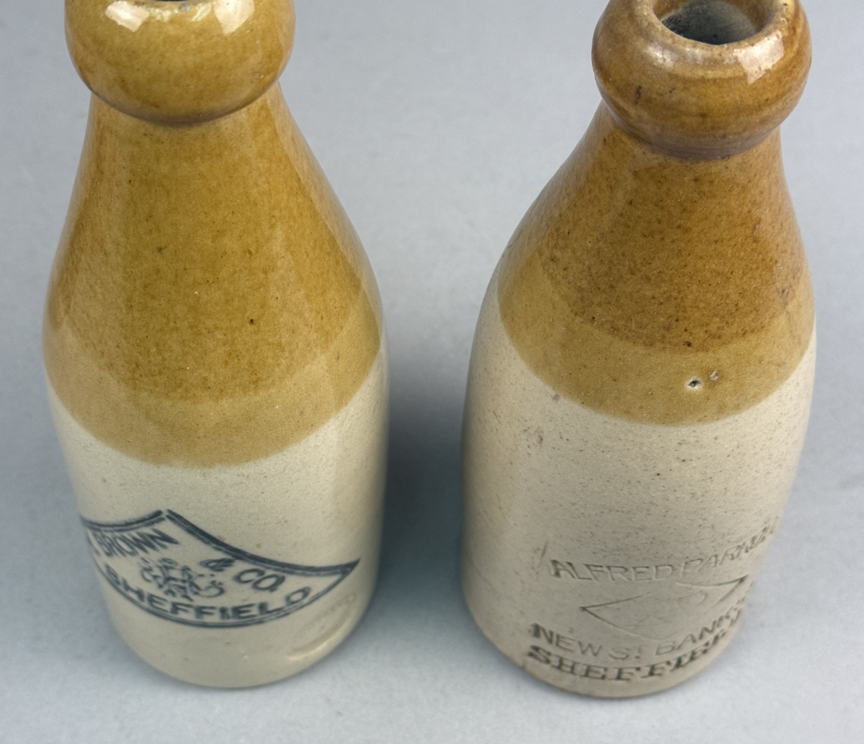 Stoneware Bottles for H. Brown & Alfred Parrott