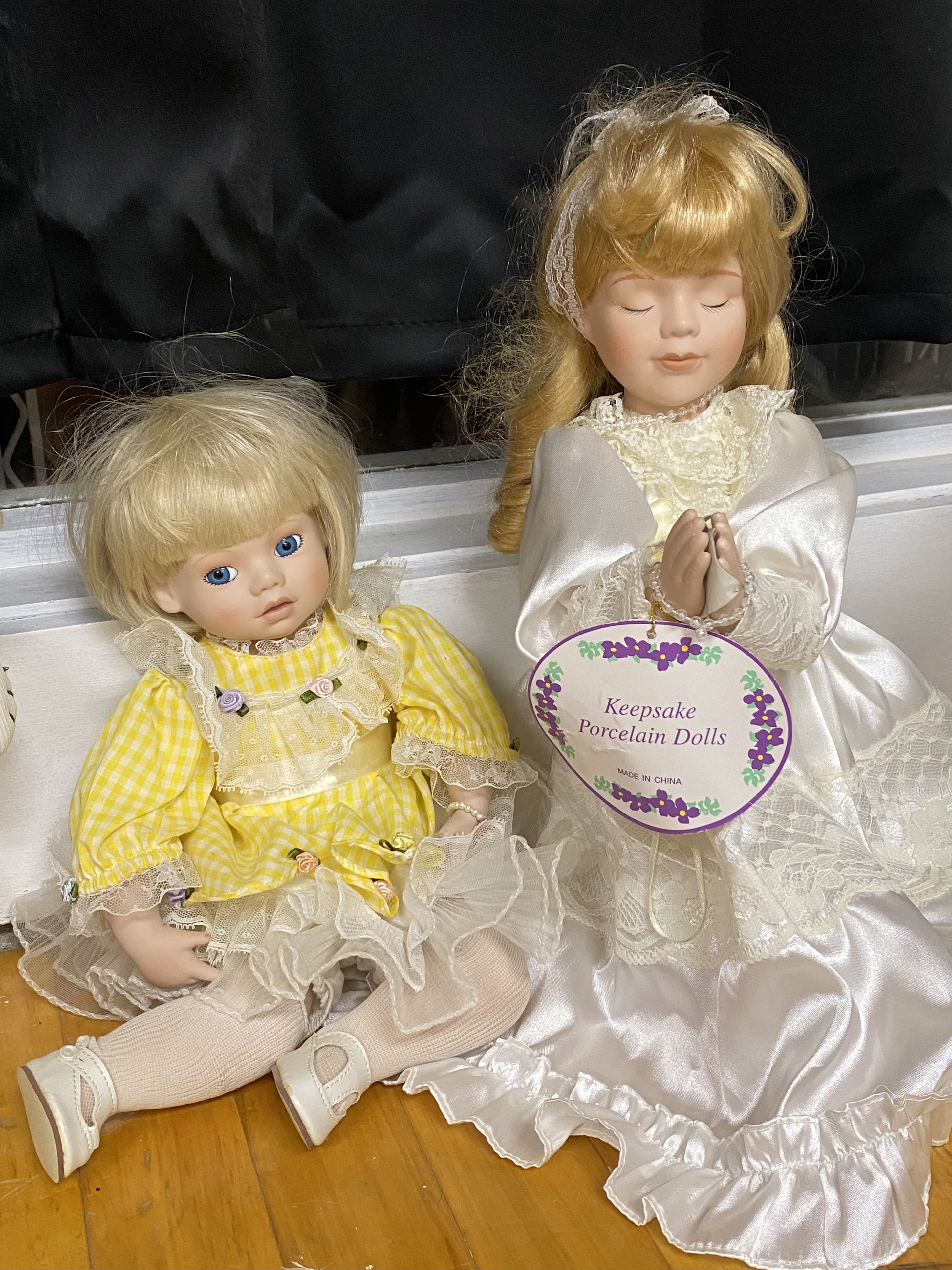 12 Contemporary Collectible Porcelain Dolls