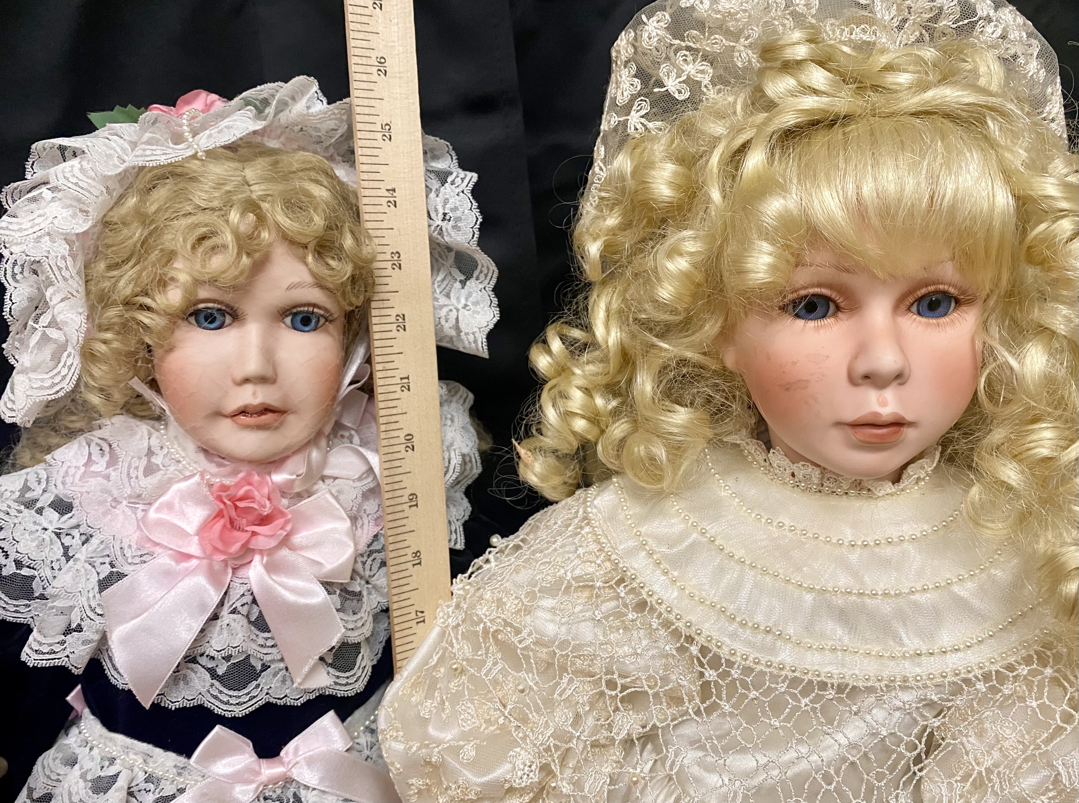 6 Contemporary Collectible Porcelain Dolls