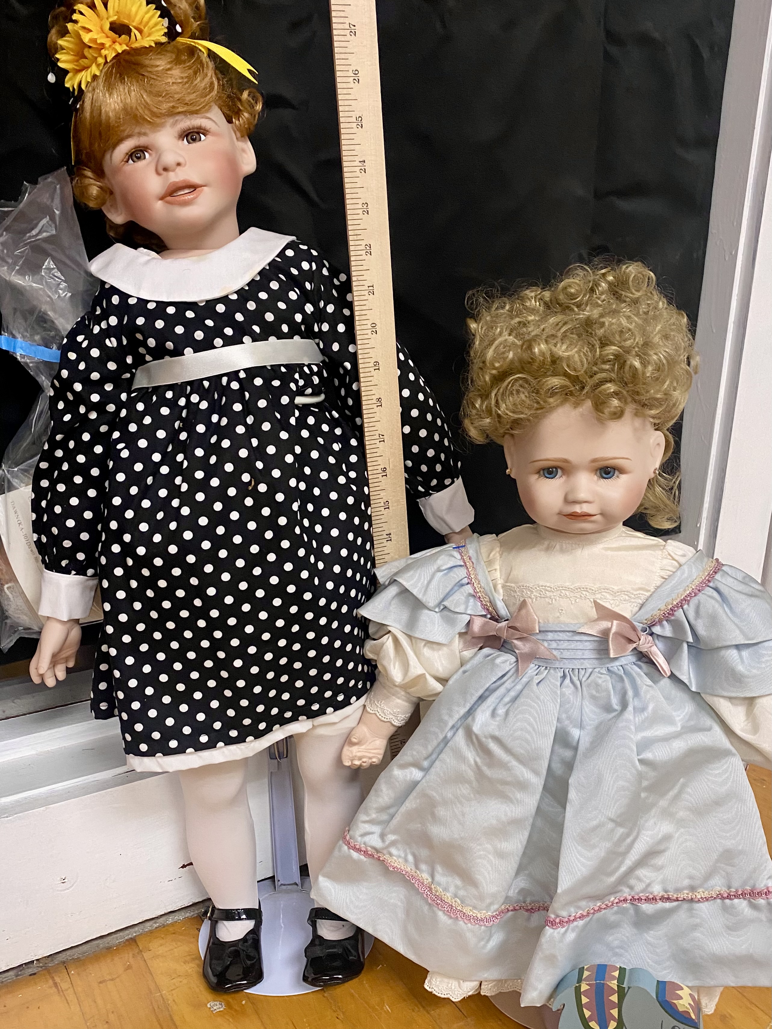 6 Contemporary Collectible Porcelain Dolls