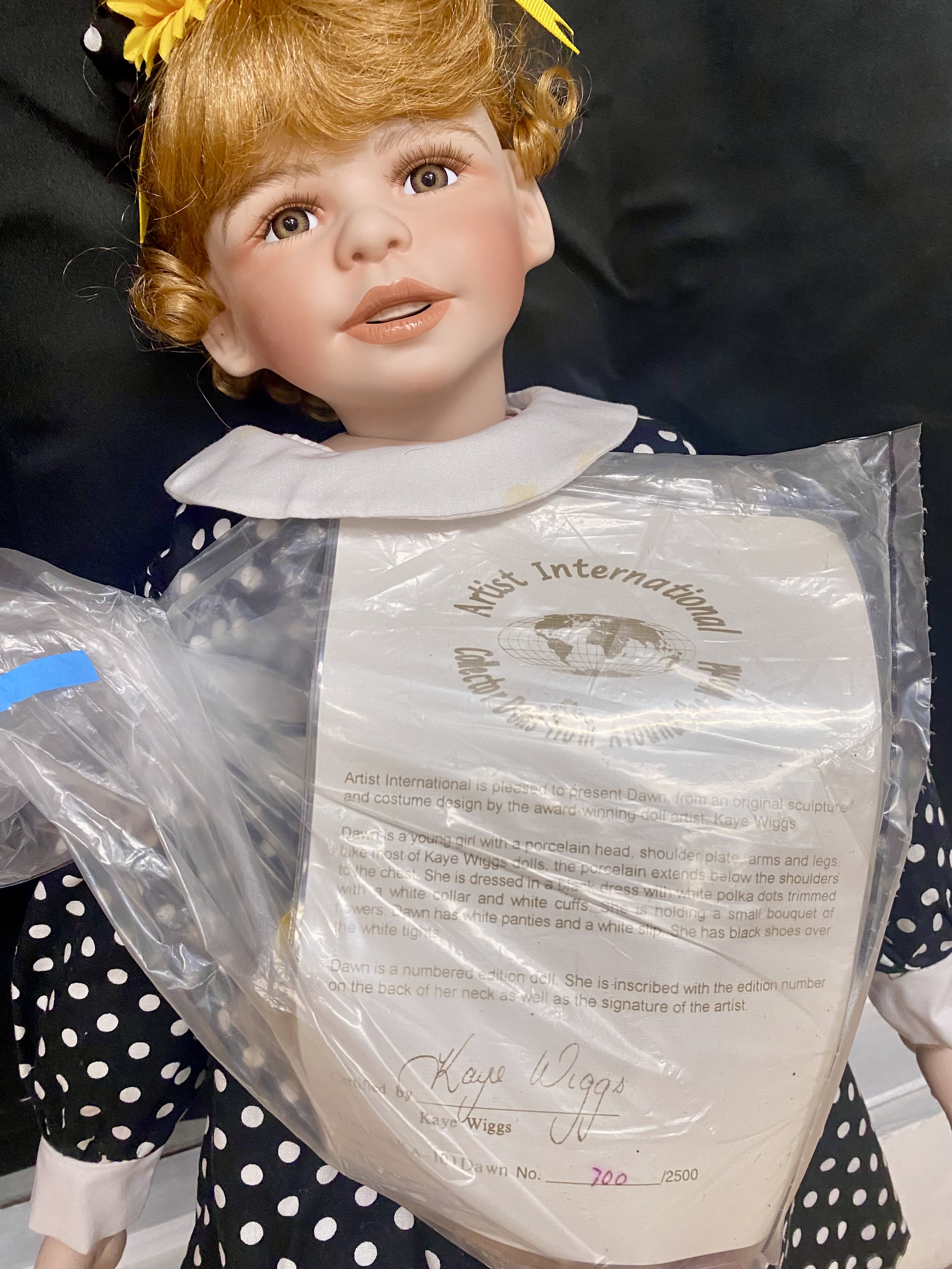 6 Contemporary Collectible Porcelain Dolls