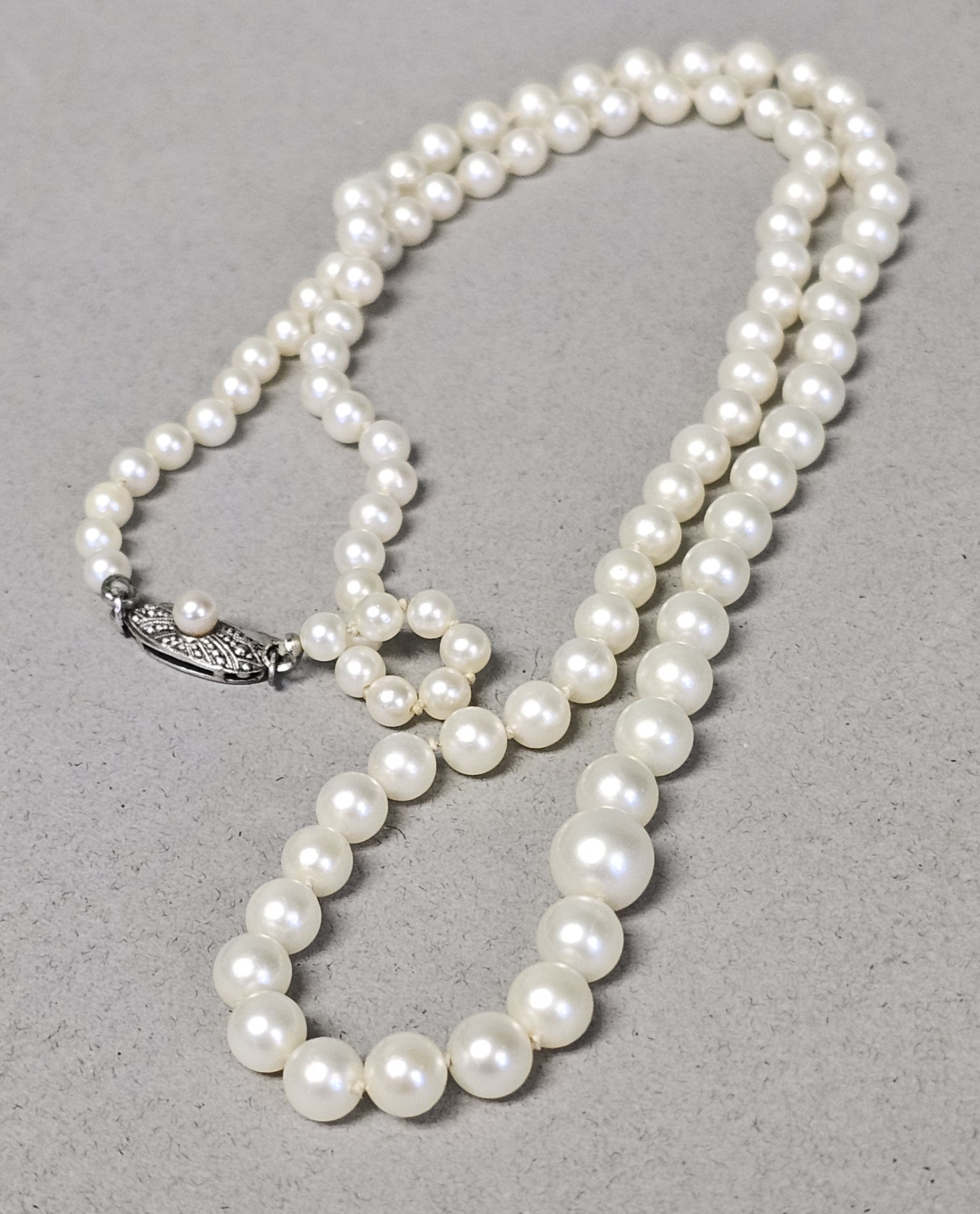 Mikimoto Graduated Cultured Pearl Necklace