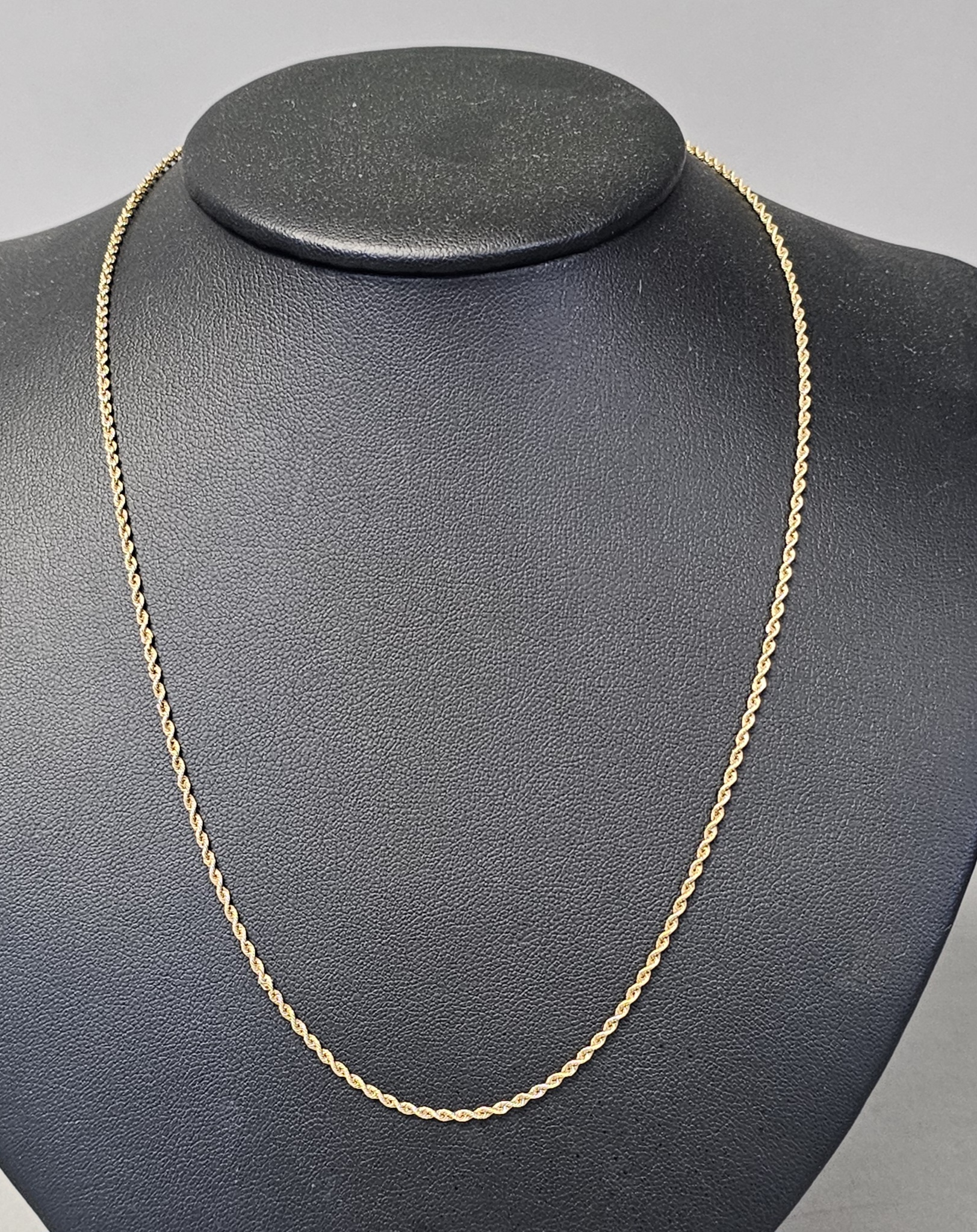 14K Yellow Gold Rope Chain Necklace 4.1 Grams