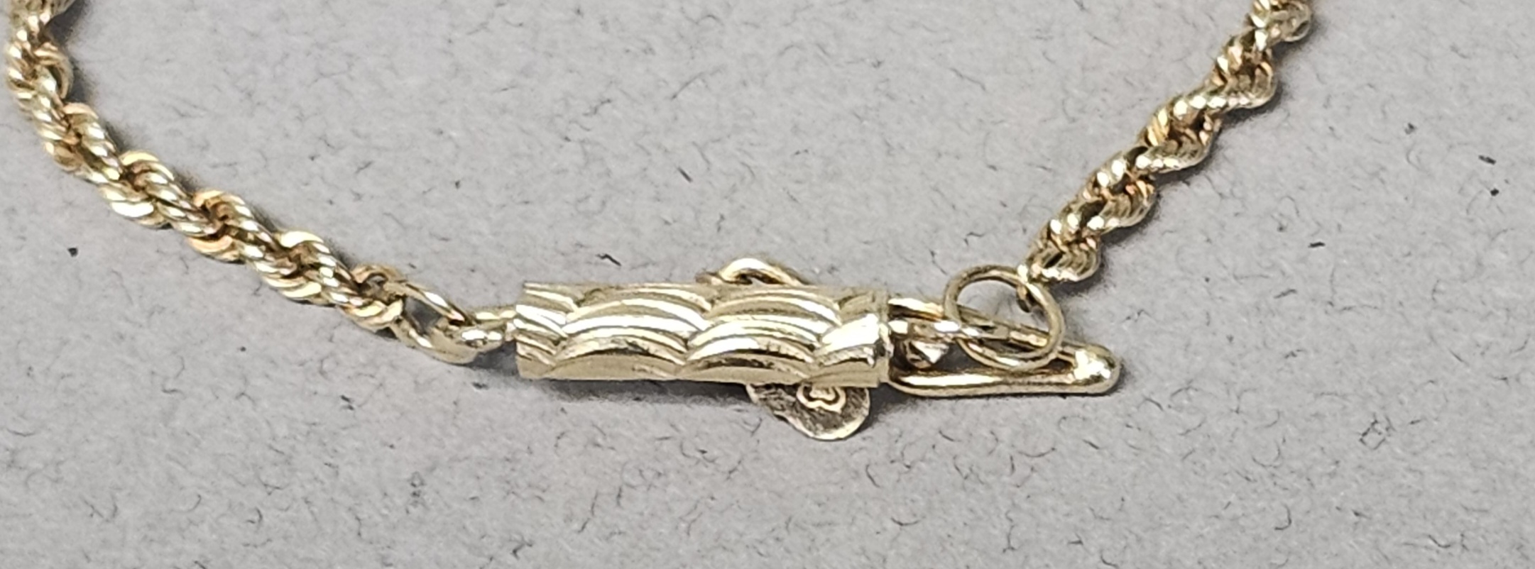 14K Yellow Gold Rope Chain Necklace 4.1 Grams