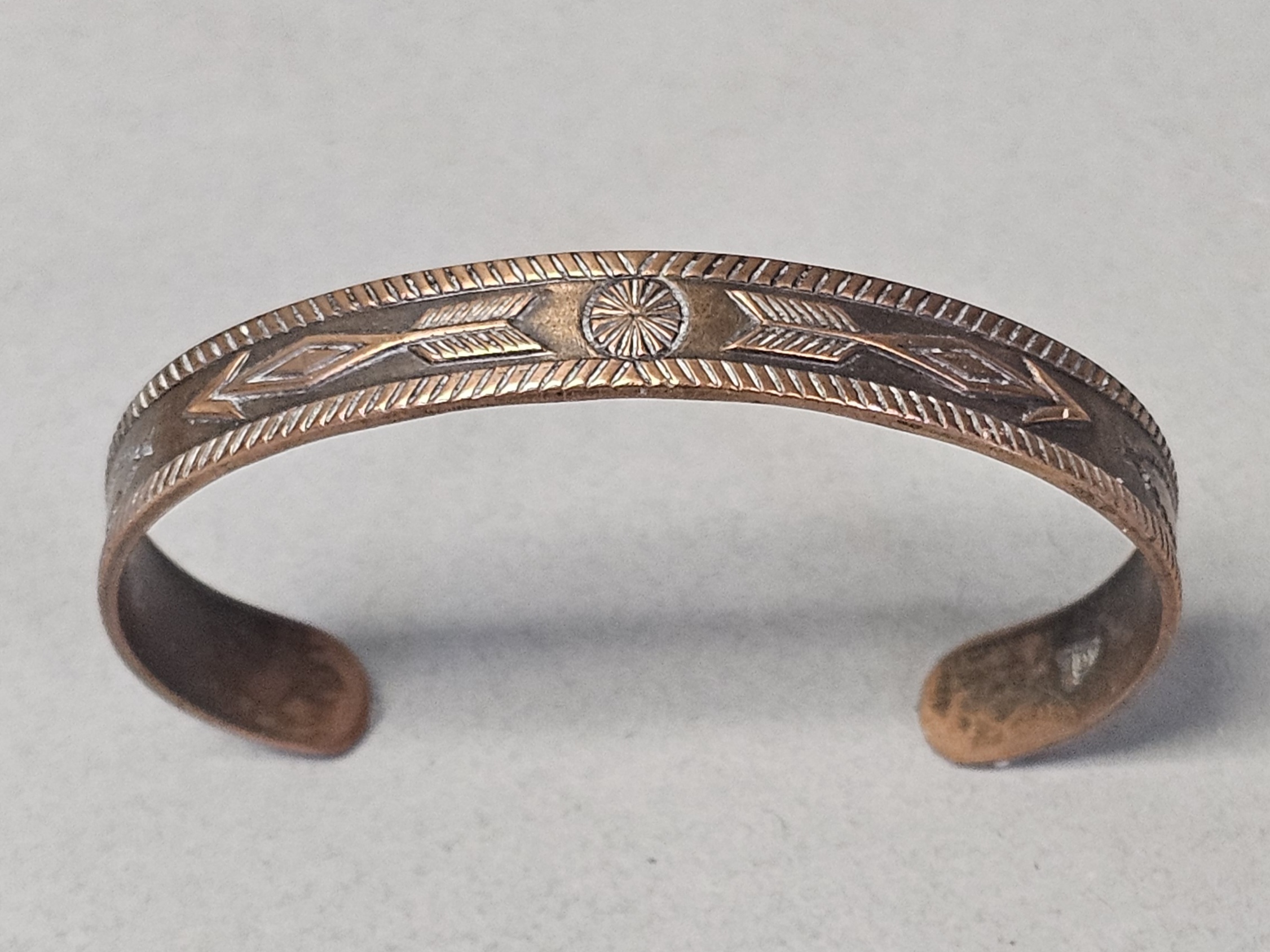Bell Trading Post Stamped Solid Copper Bracelet