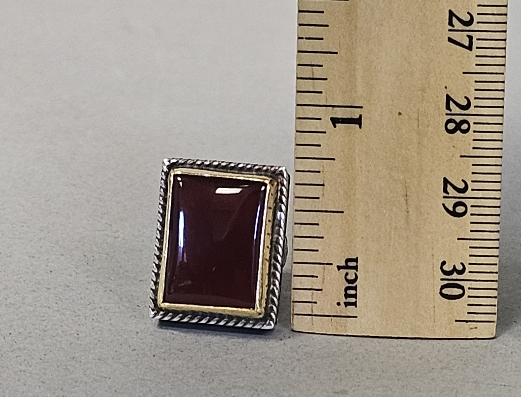 Konstantino Sterling & 22K Carnelian Cufflinks 23.4 Grams