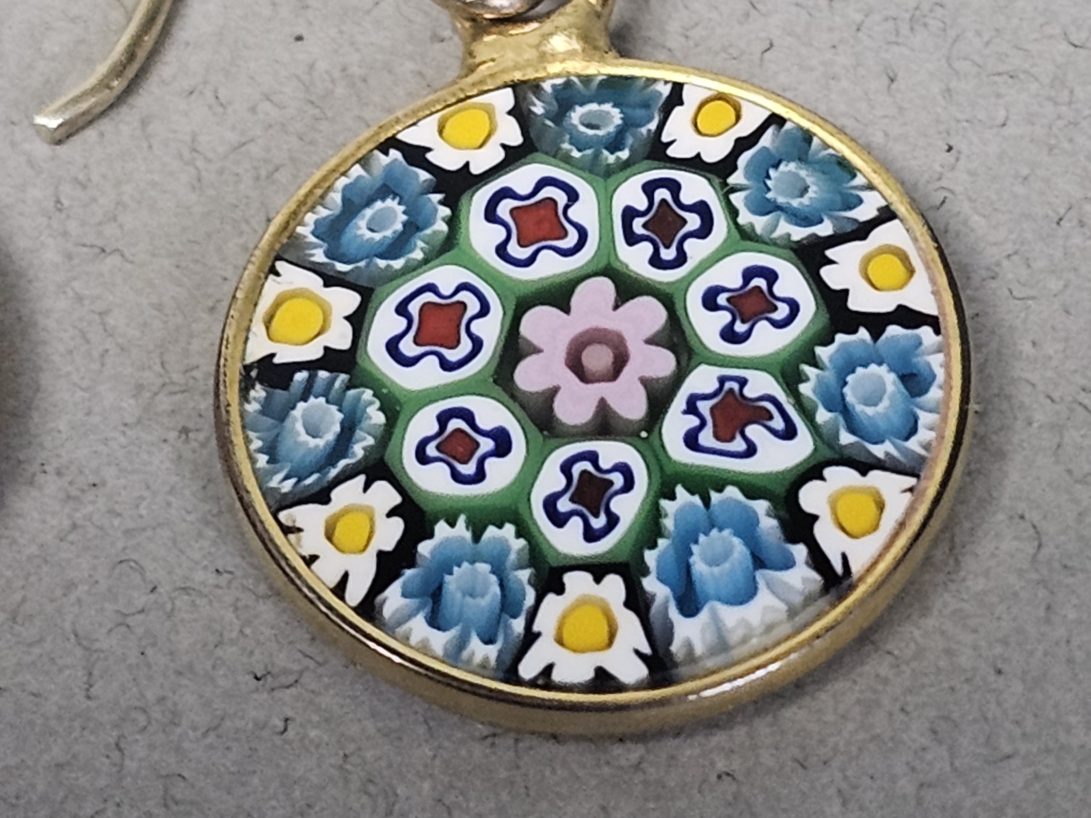 Sterling Silver & Vermeil Millefiori Glass Jewelry