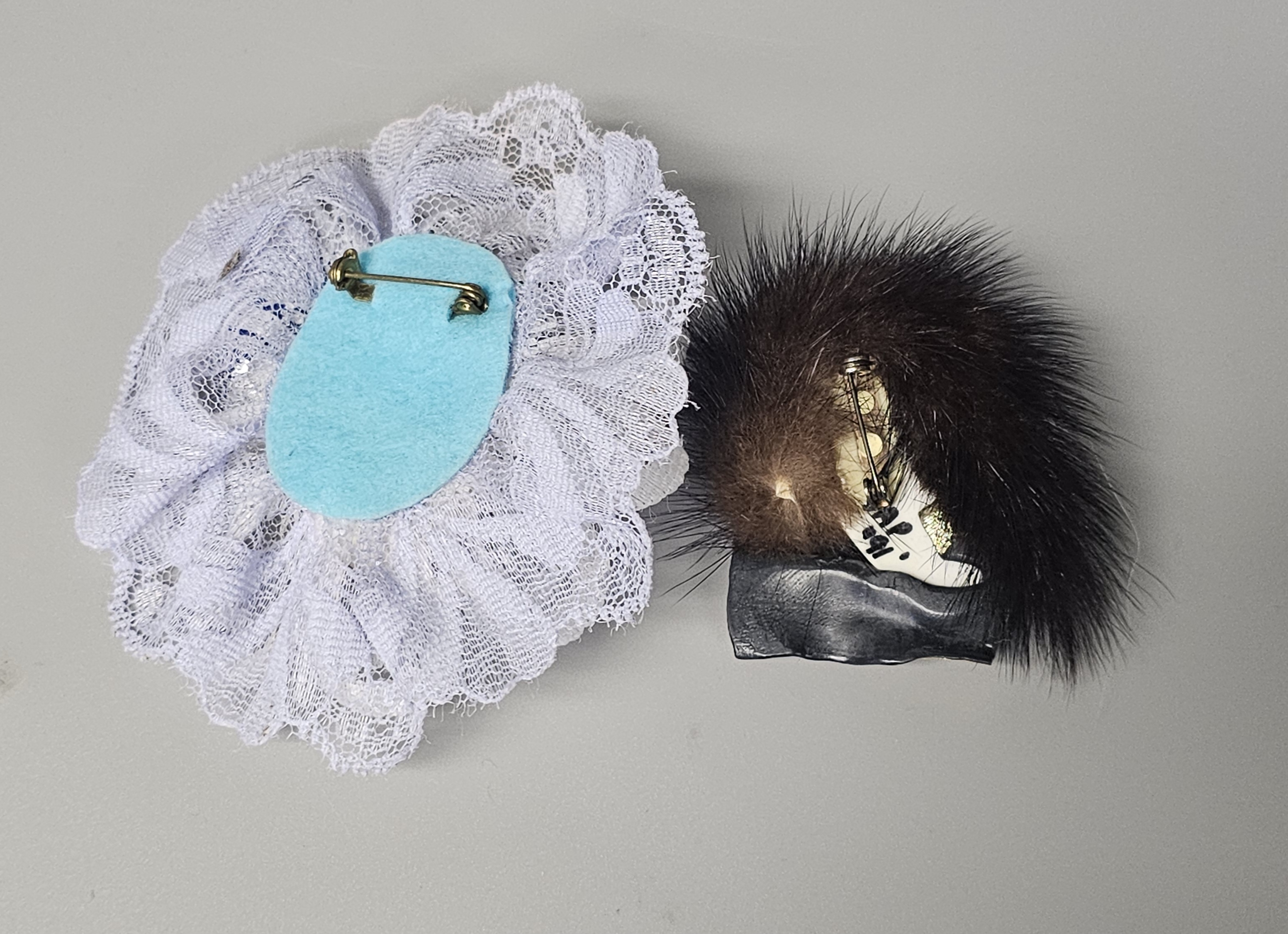 Vintage Costume Brooches Inc Theatrical Masks