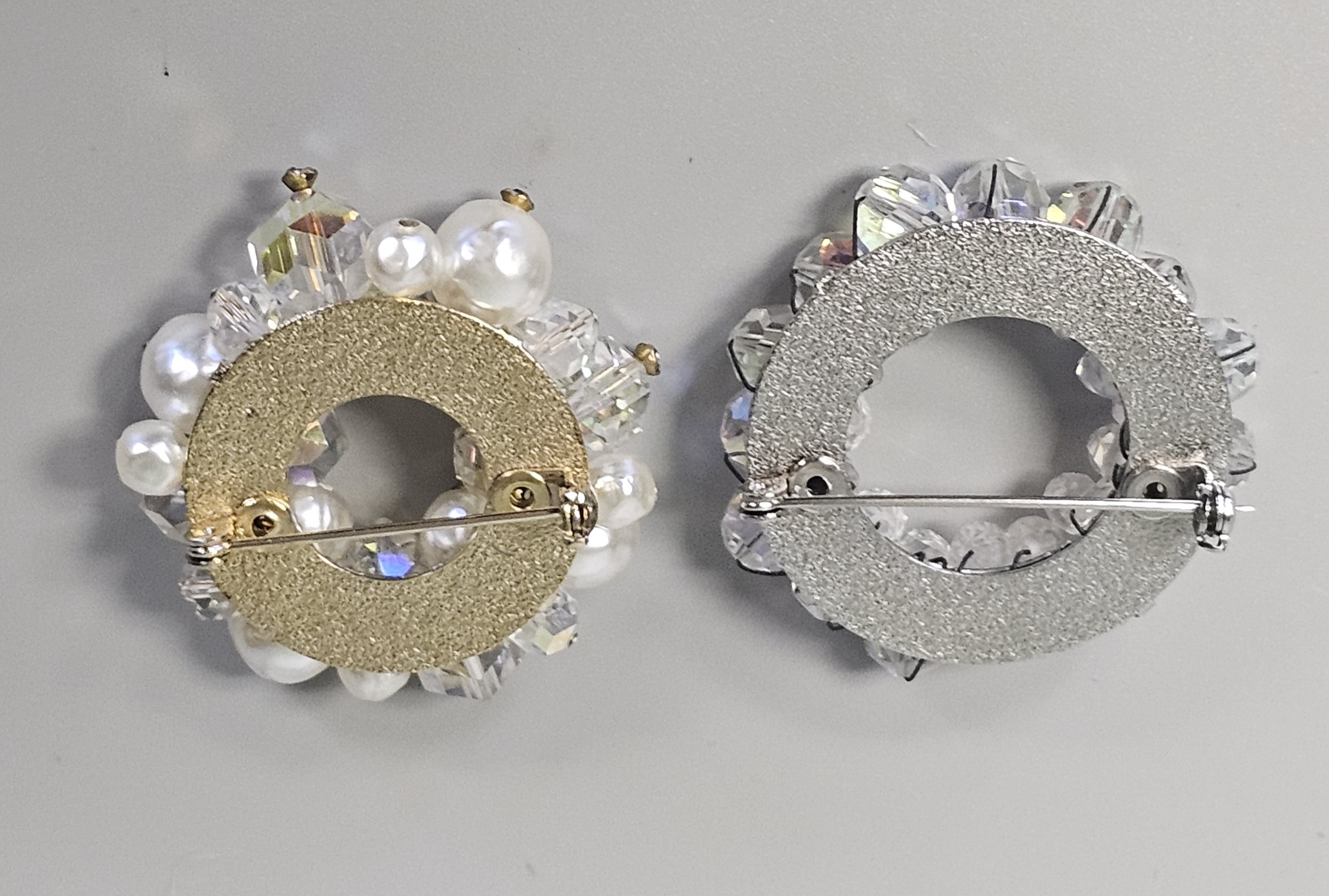 Vintage Costume Jewelry Rhinestone Brooches