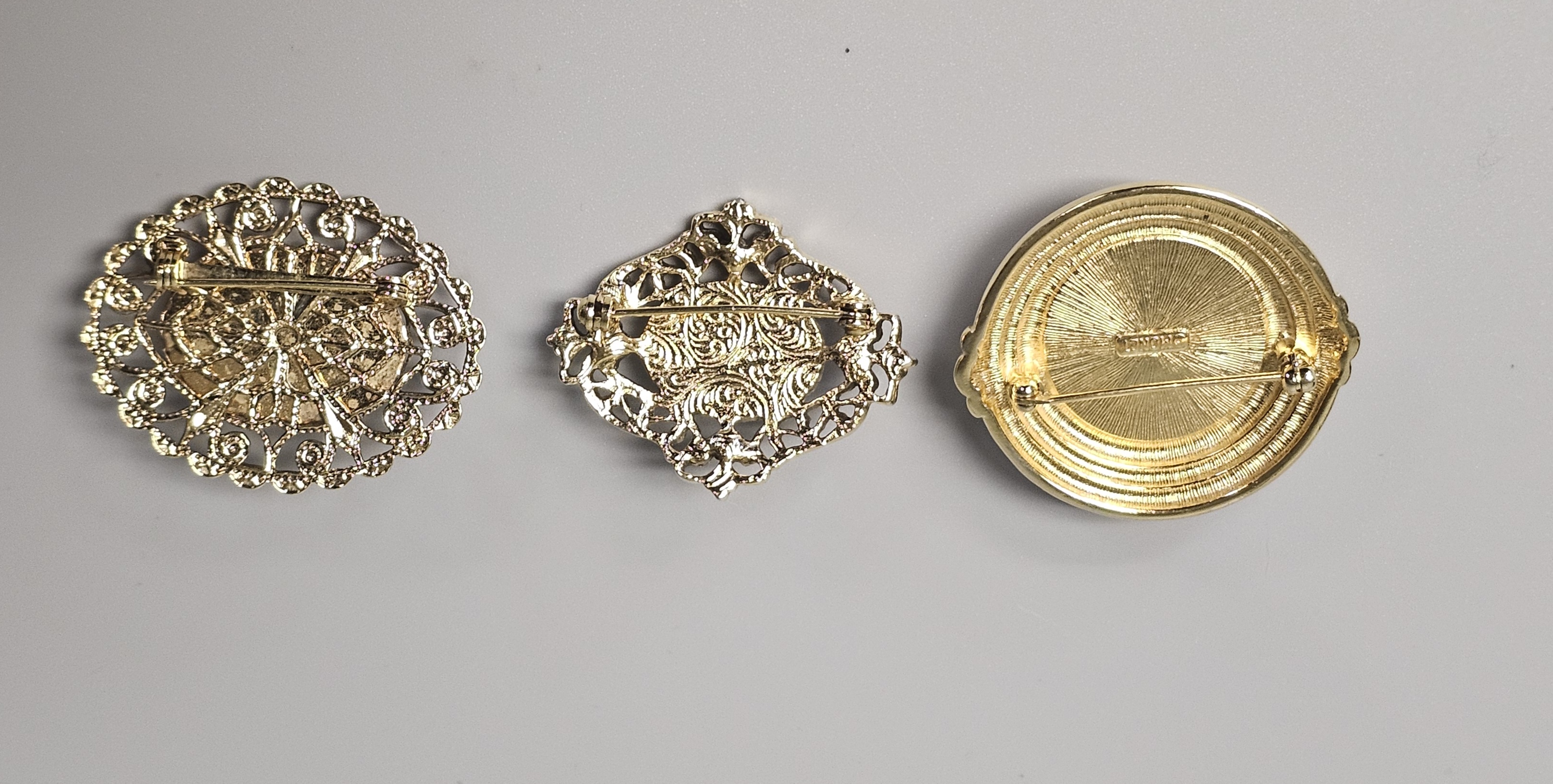 Vintage Costume Jewelry Brooches Inc Napier
