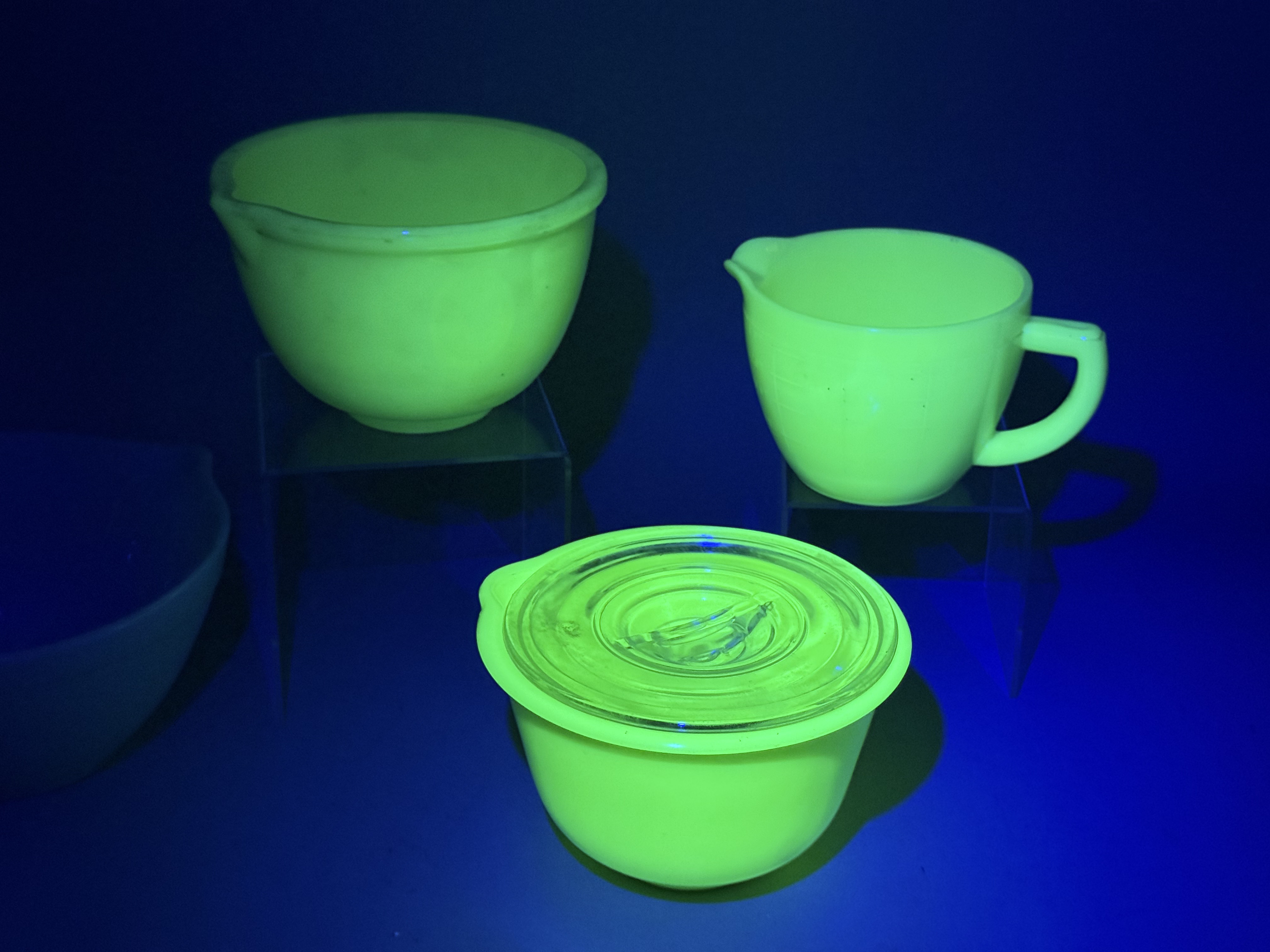 Five-Pieces of Fire-King Jadeite Kitchenware