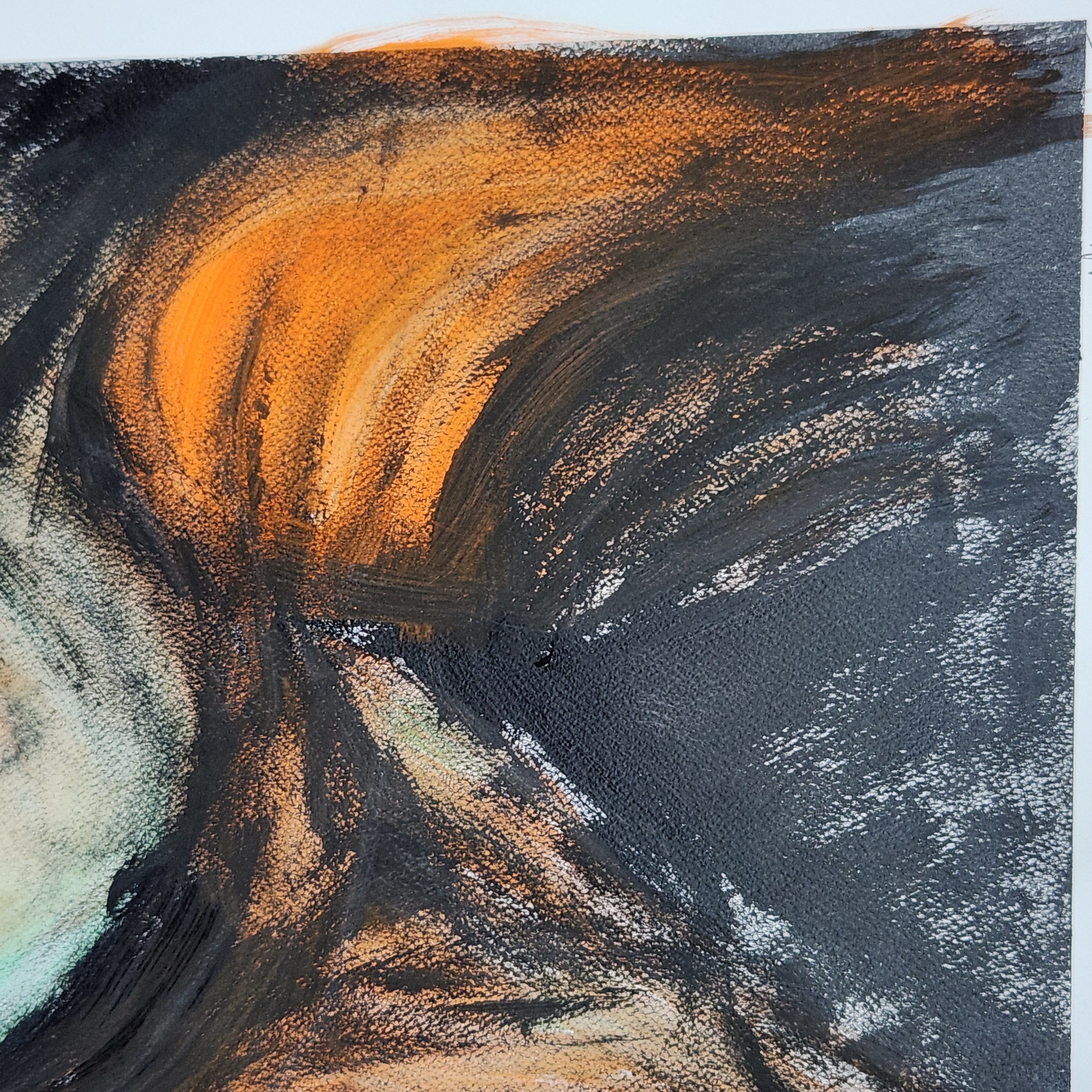 Original Expressionist Mixed Media Portrait