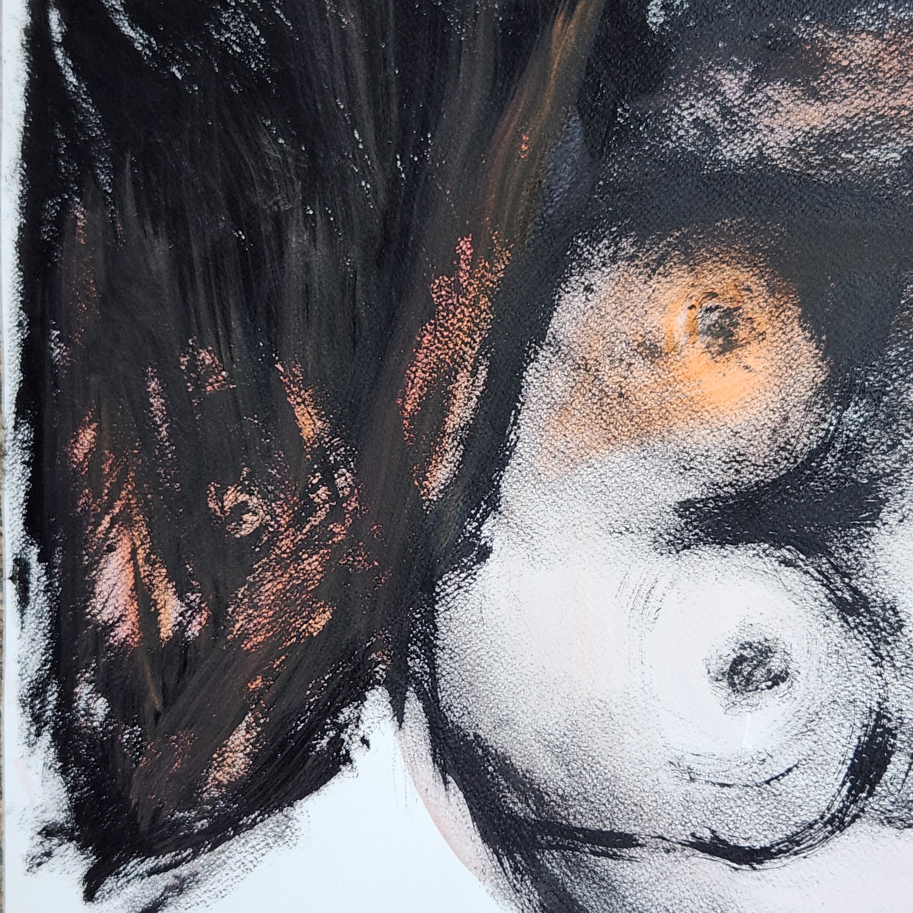 Mixed Media Nude Torso