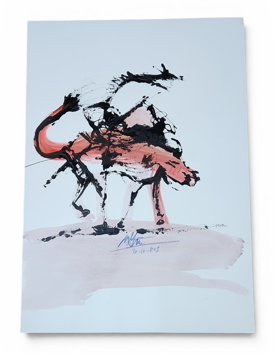Abstract Painting on Paper