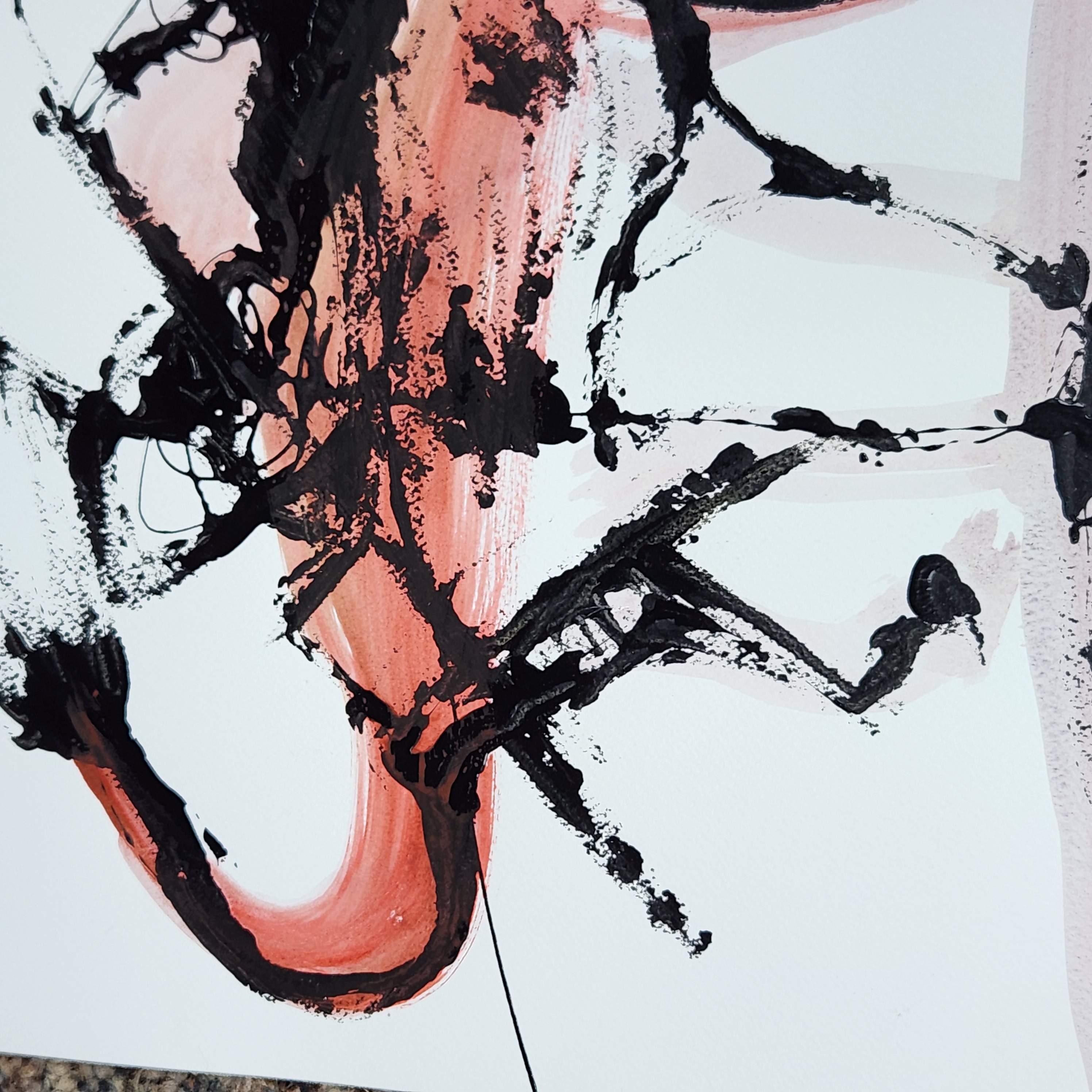 Abstract Painting on Paper