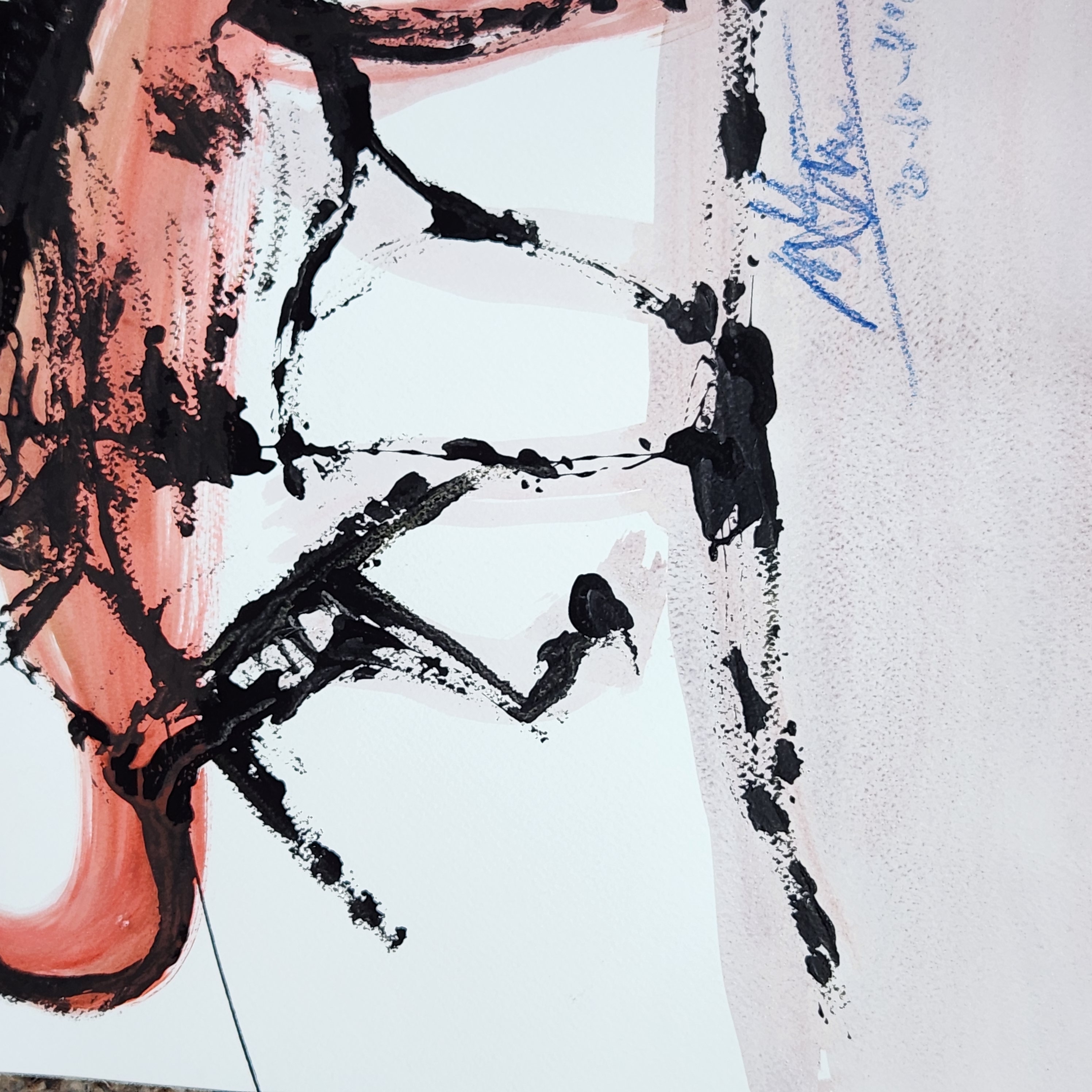 Abstract Painting on Paper