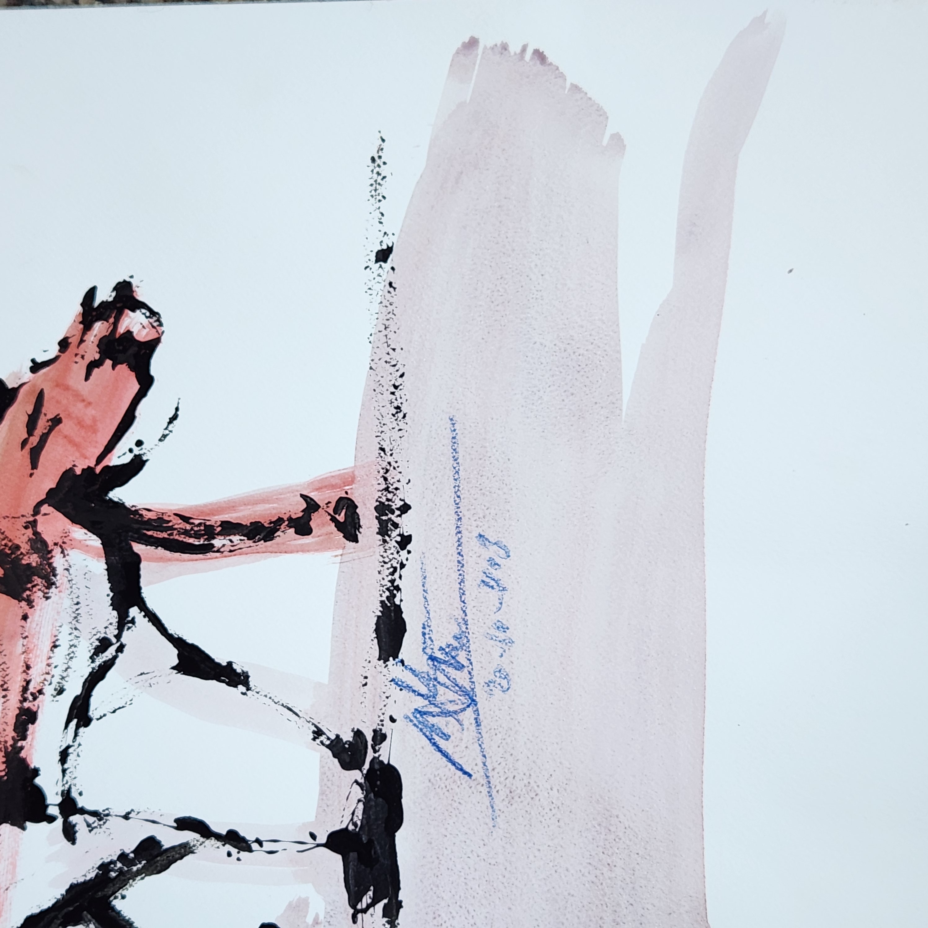 Abstract Painting on Paper