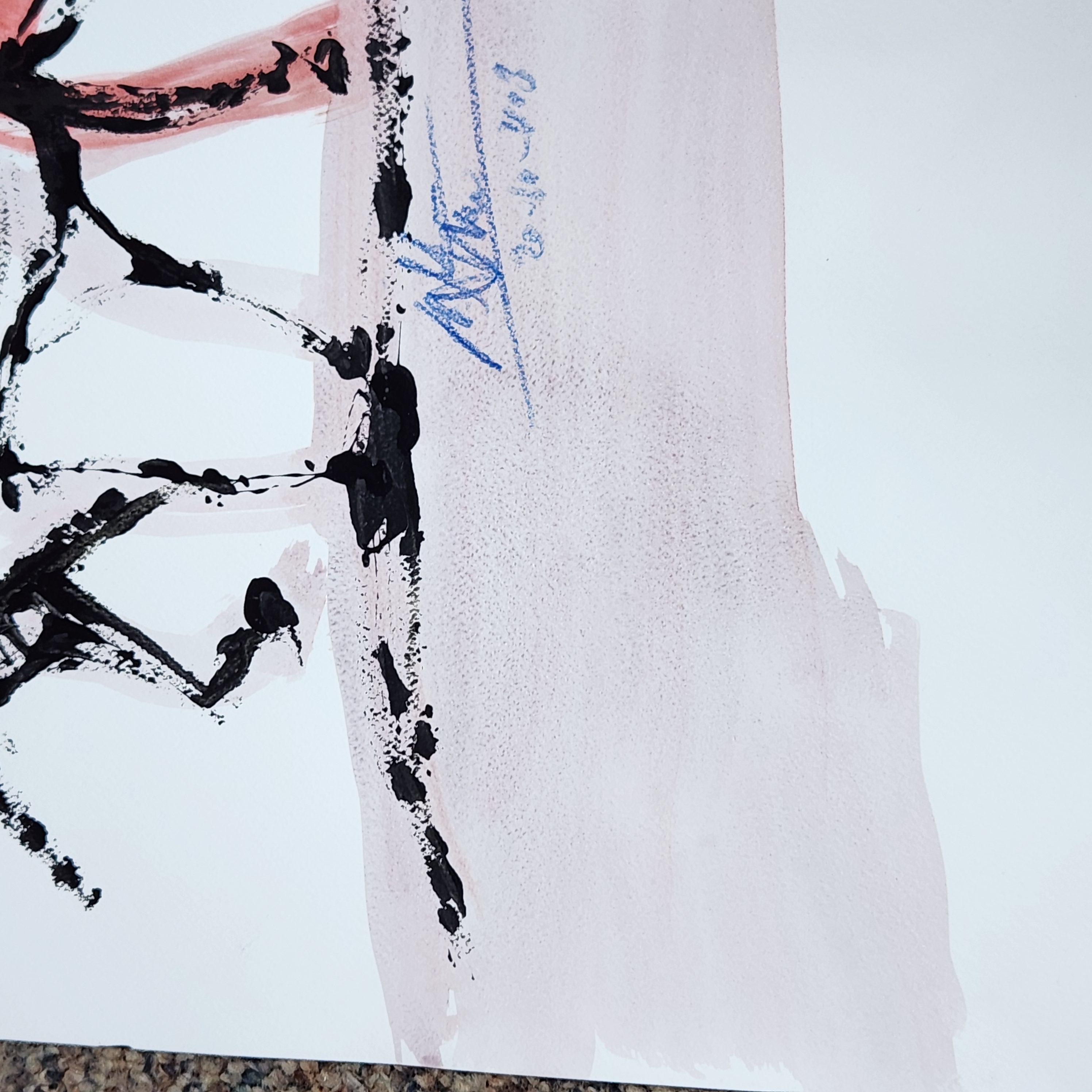 Abstract Painting on Paper