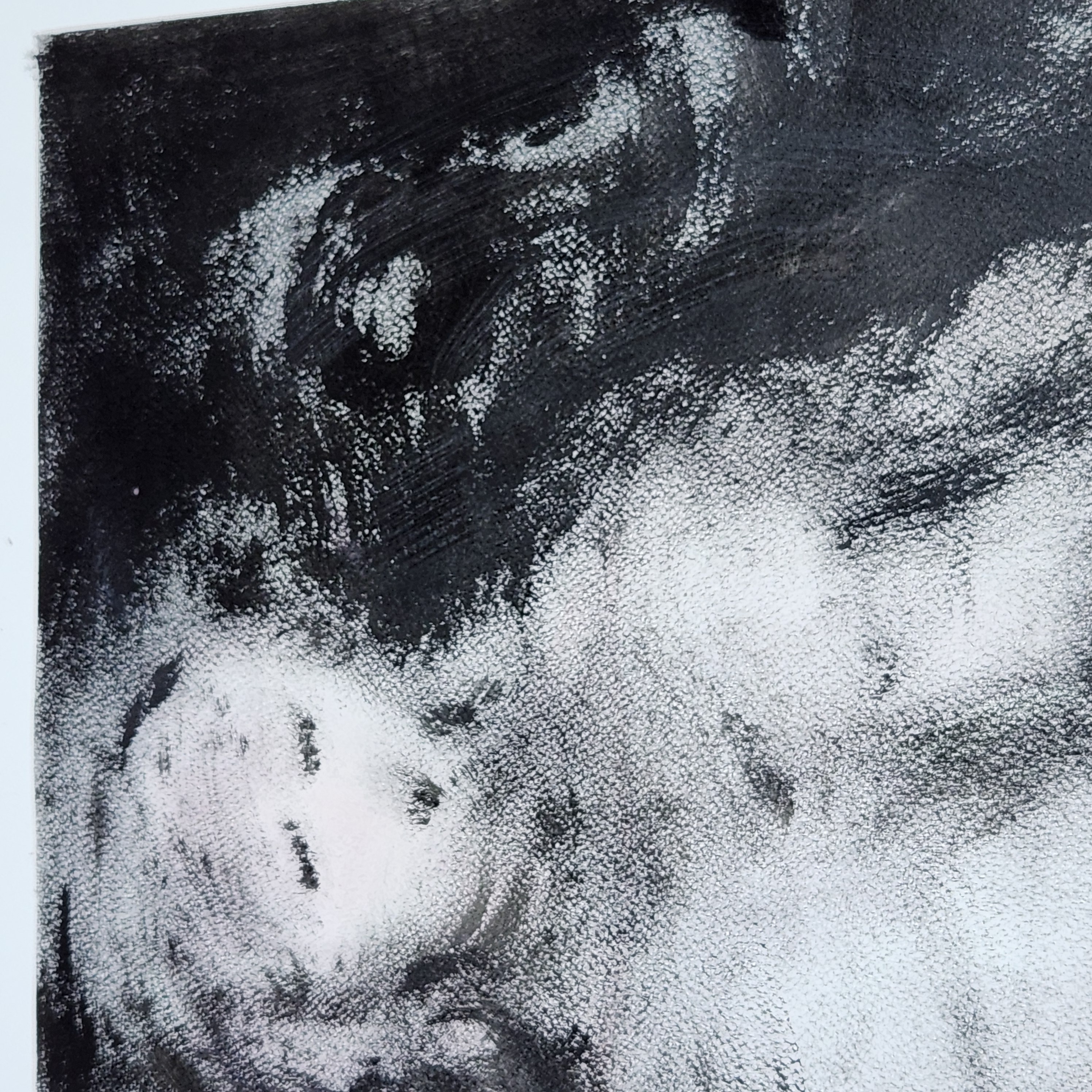 Abstract Figurative Charcoal Drawing