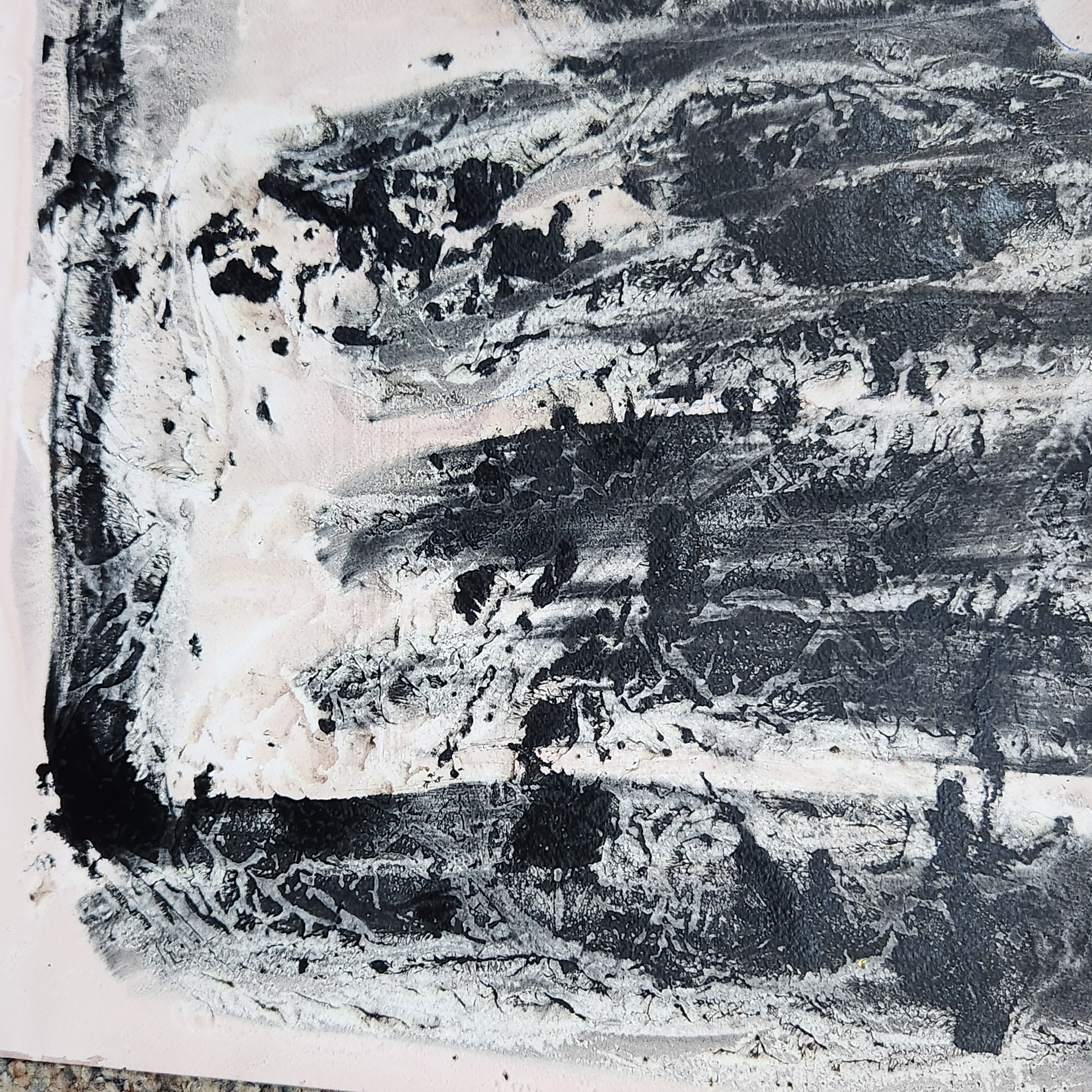 Abstract Mixed-Media Painting