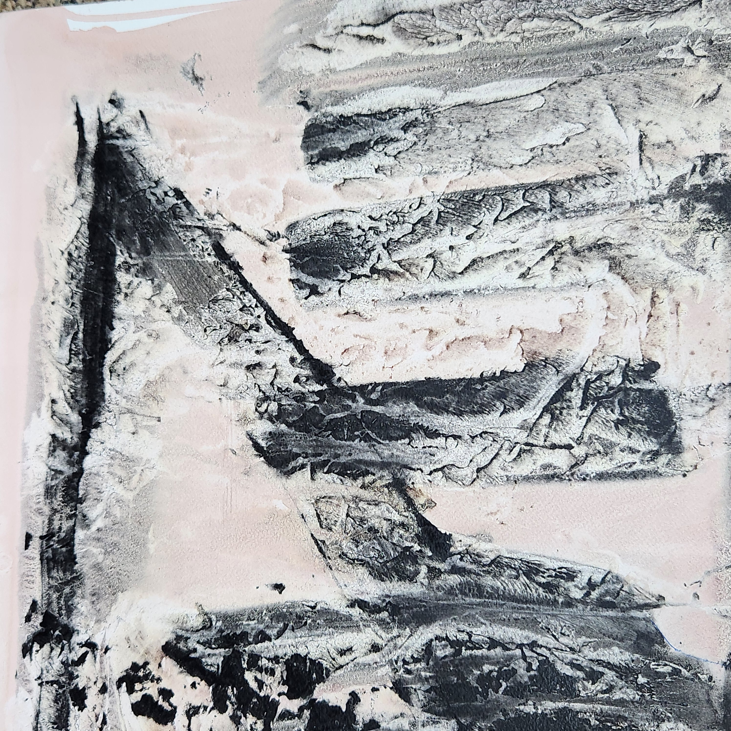 Abstract Mixed-Media Painting