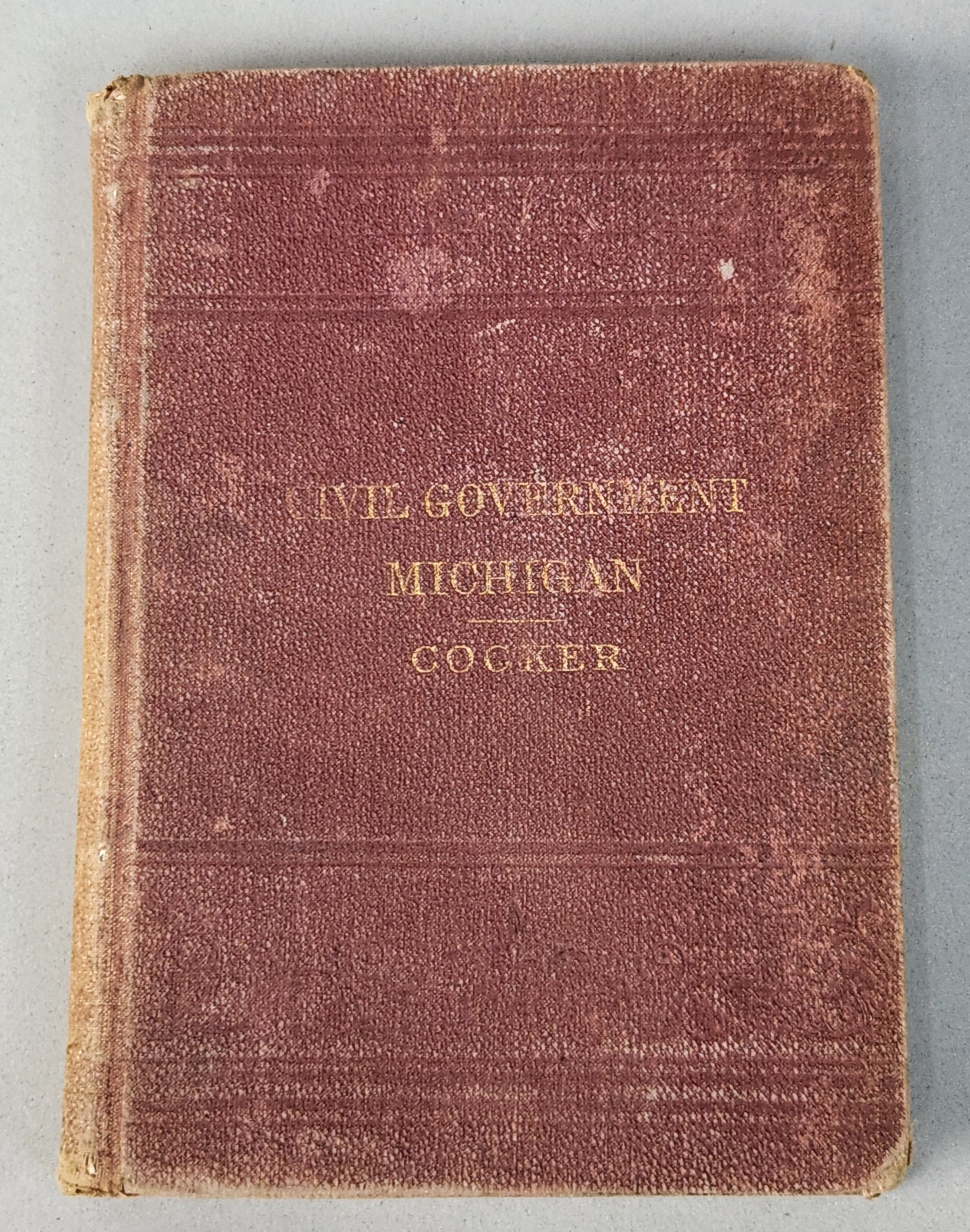 1887 The Civil Government of Michigan