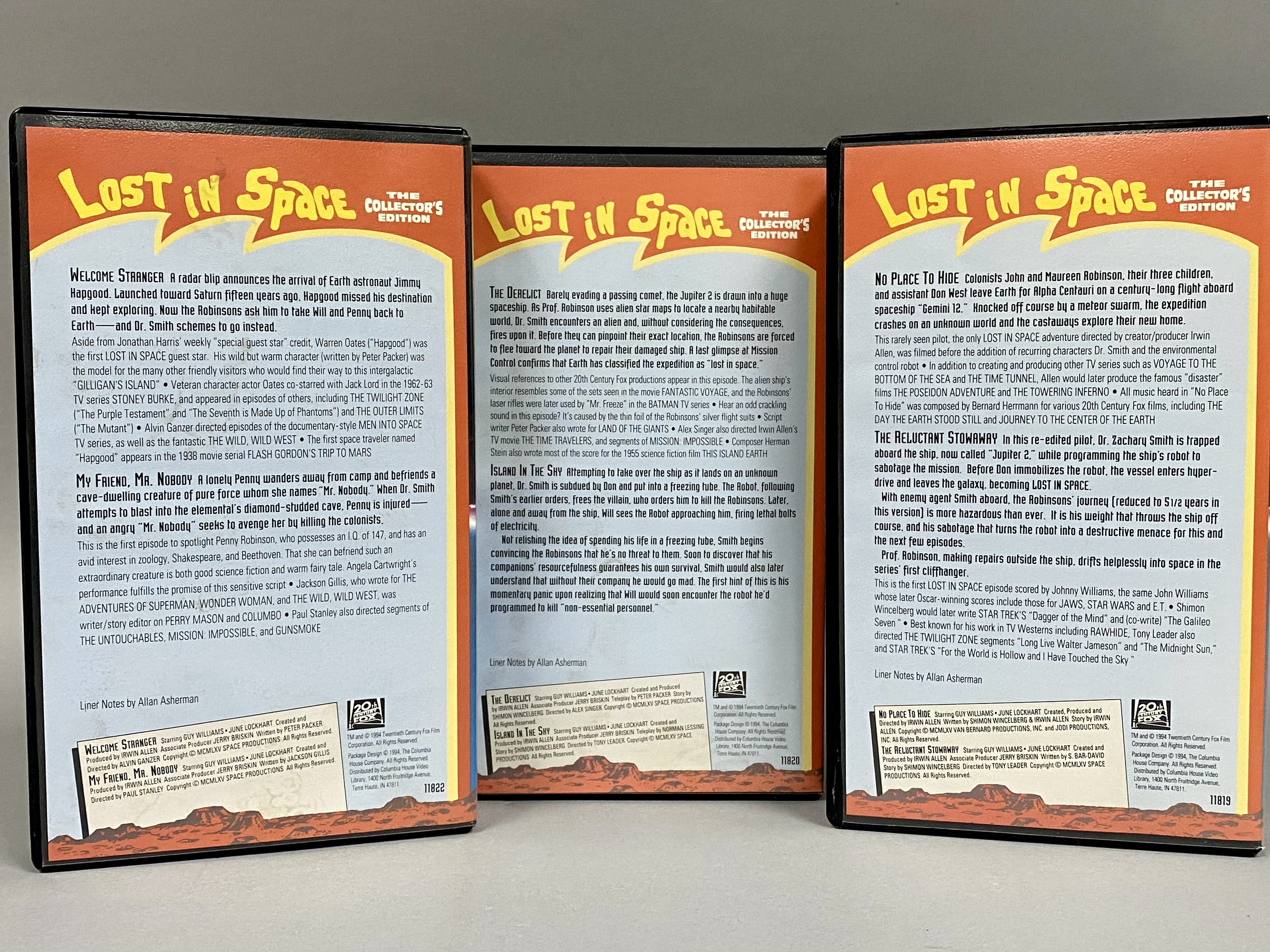 3 Lost in Space The Collector's Edition VHS Tapes