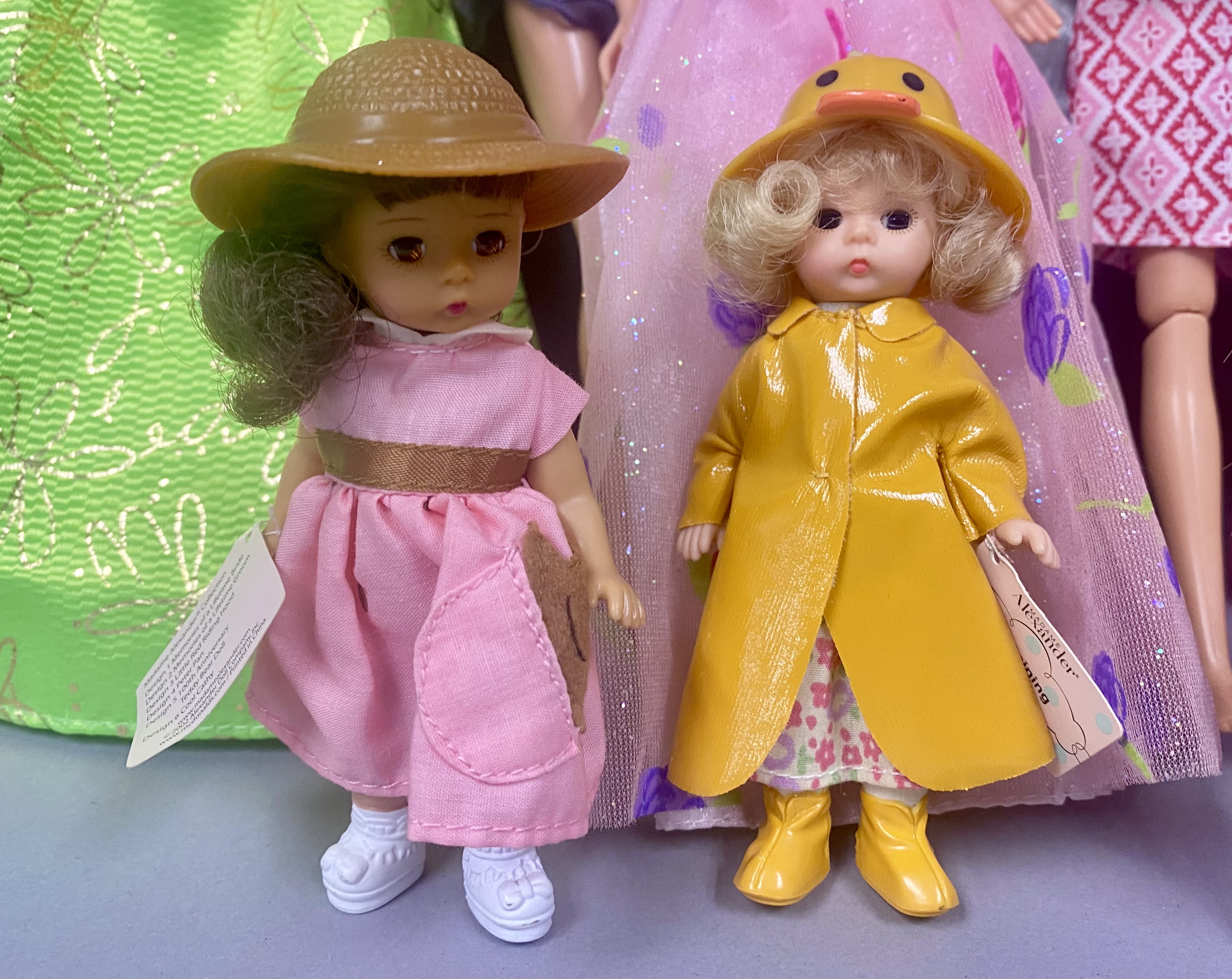 Barbie Dolls, Rolling Trunk, and Accessories