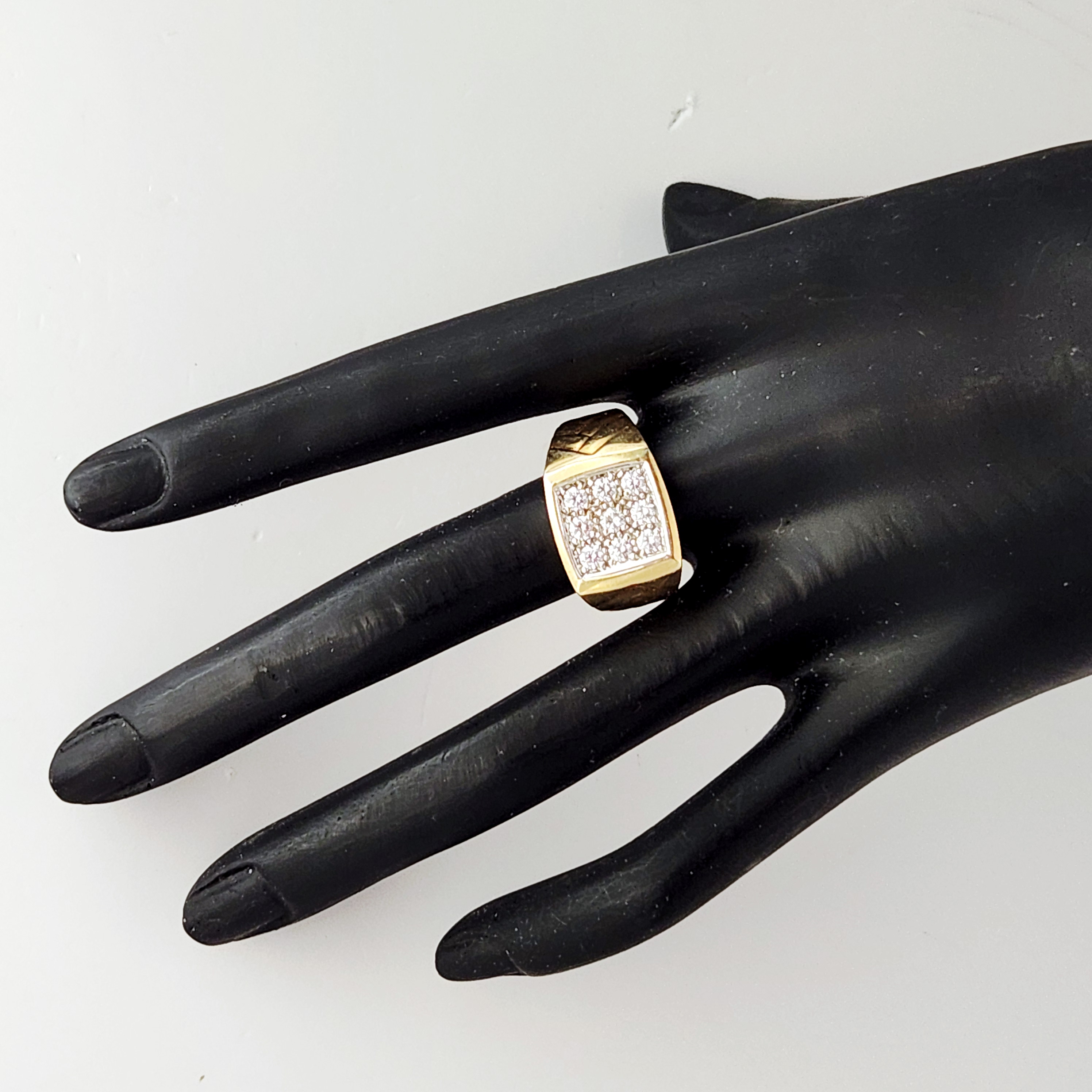 14K Gold Men's Diamond Ring 10.2 Grams