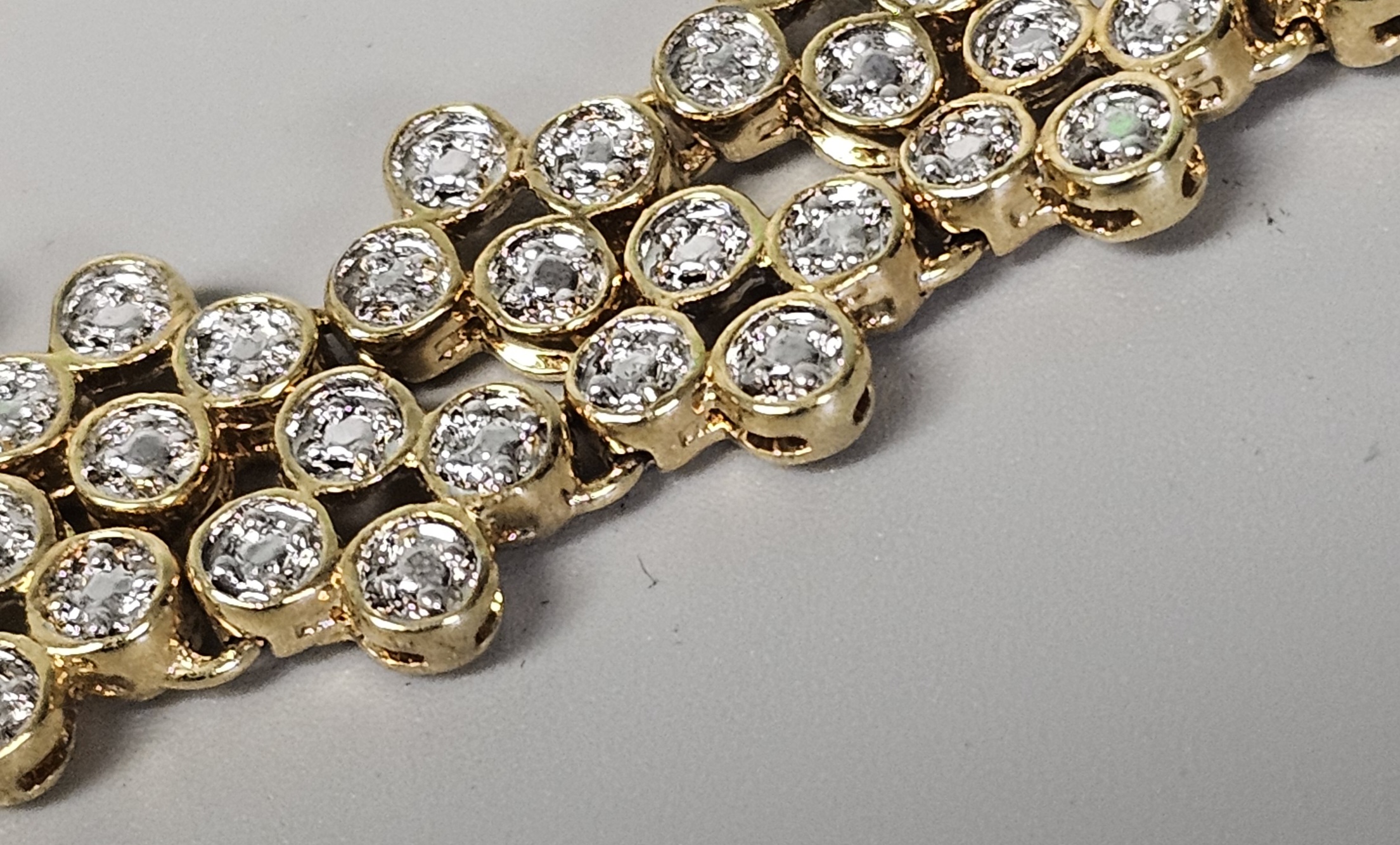 Camrose Cross Jackie Kennedy Crystal Necklace