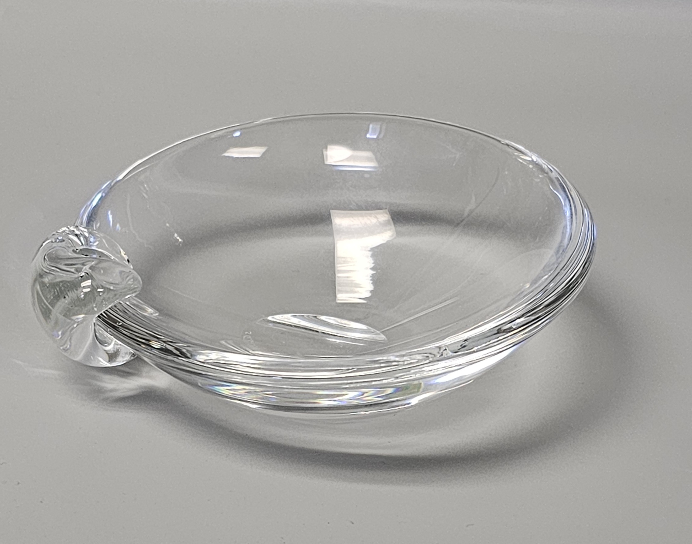 Mid Century Stuben Crystal Ashtray Candy Dish