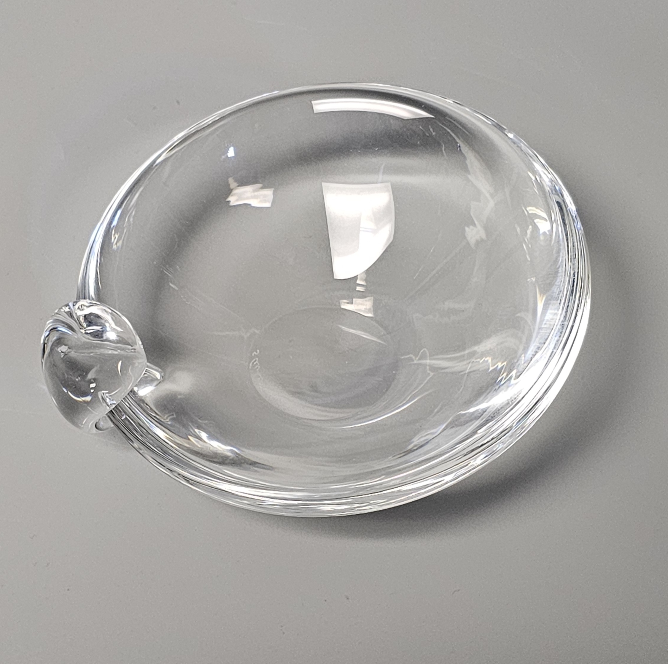 Mid Century Stuben Crystal Ashtray Candy Dish
