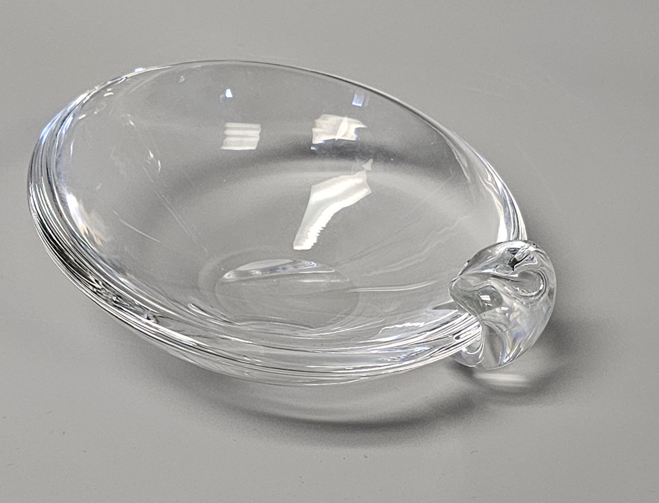 Mid Century Stuben Crystal Ashtray Candy Dish
