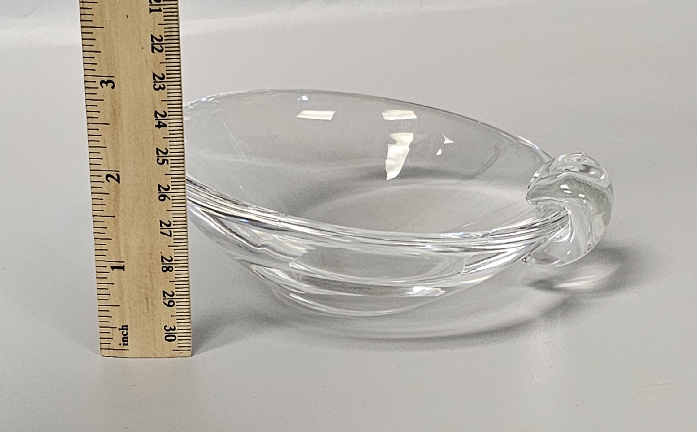 Mid Century Stuben Crystal Ashtray Candy Dish