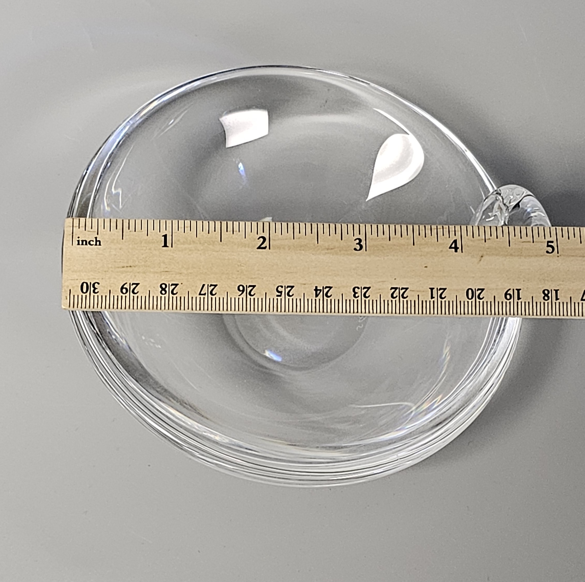 Mid Century Stuben Crystal Ashtray Candy Dish