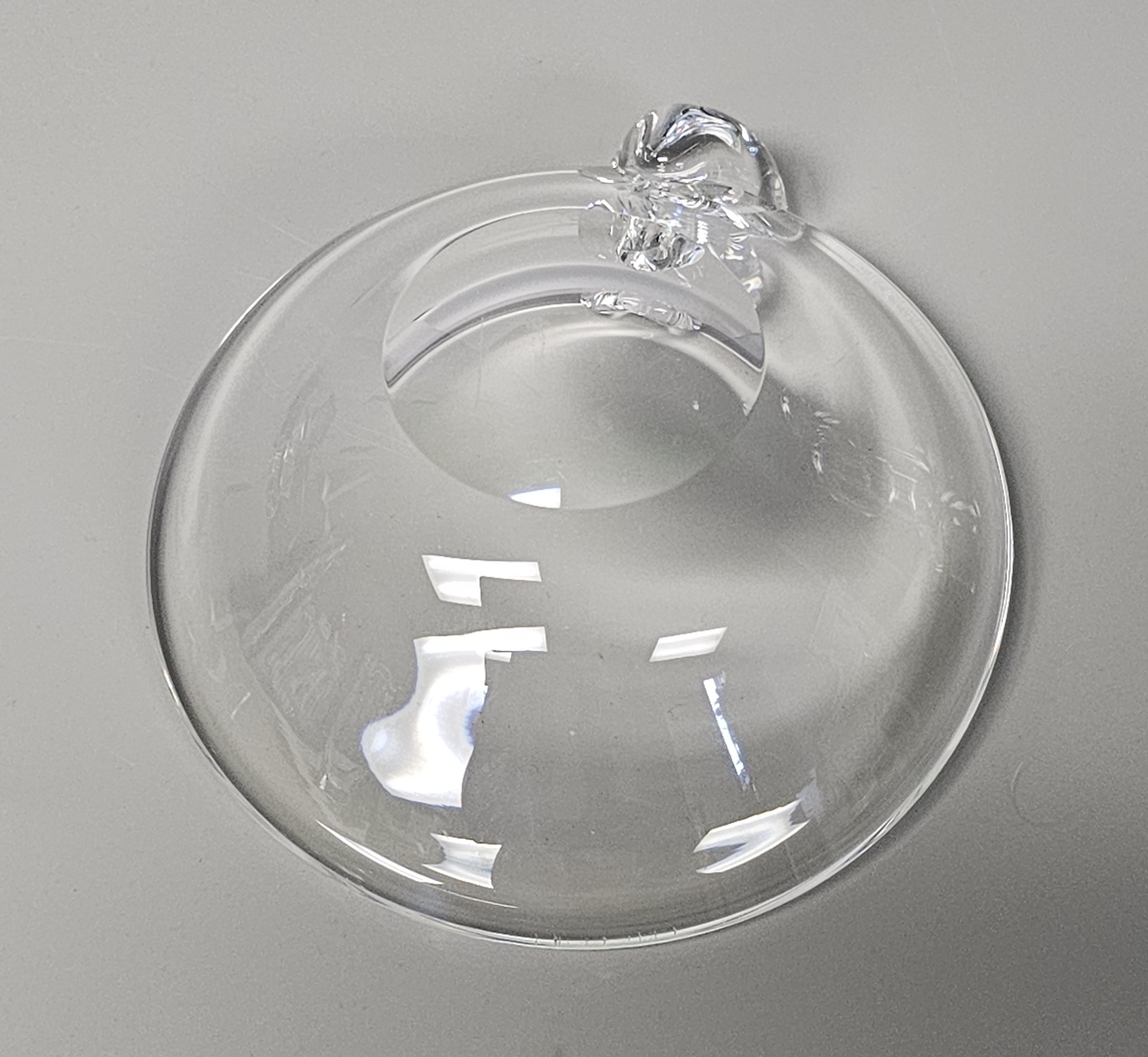 Mid Century Stuben Crystal Ashtray Candy Dish