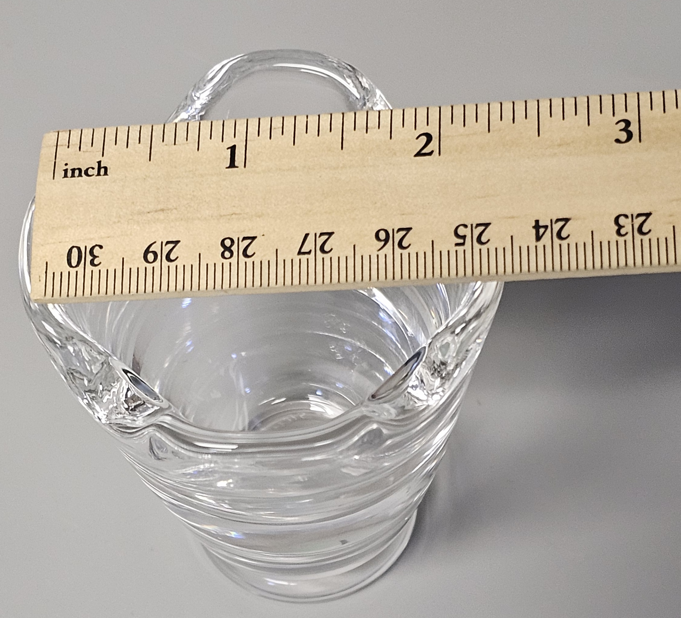 Mid Century Stuben Signed Small Crystal Vase
