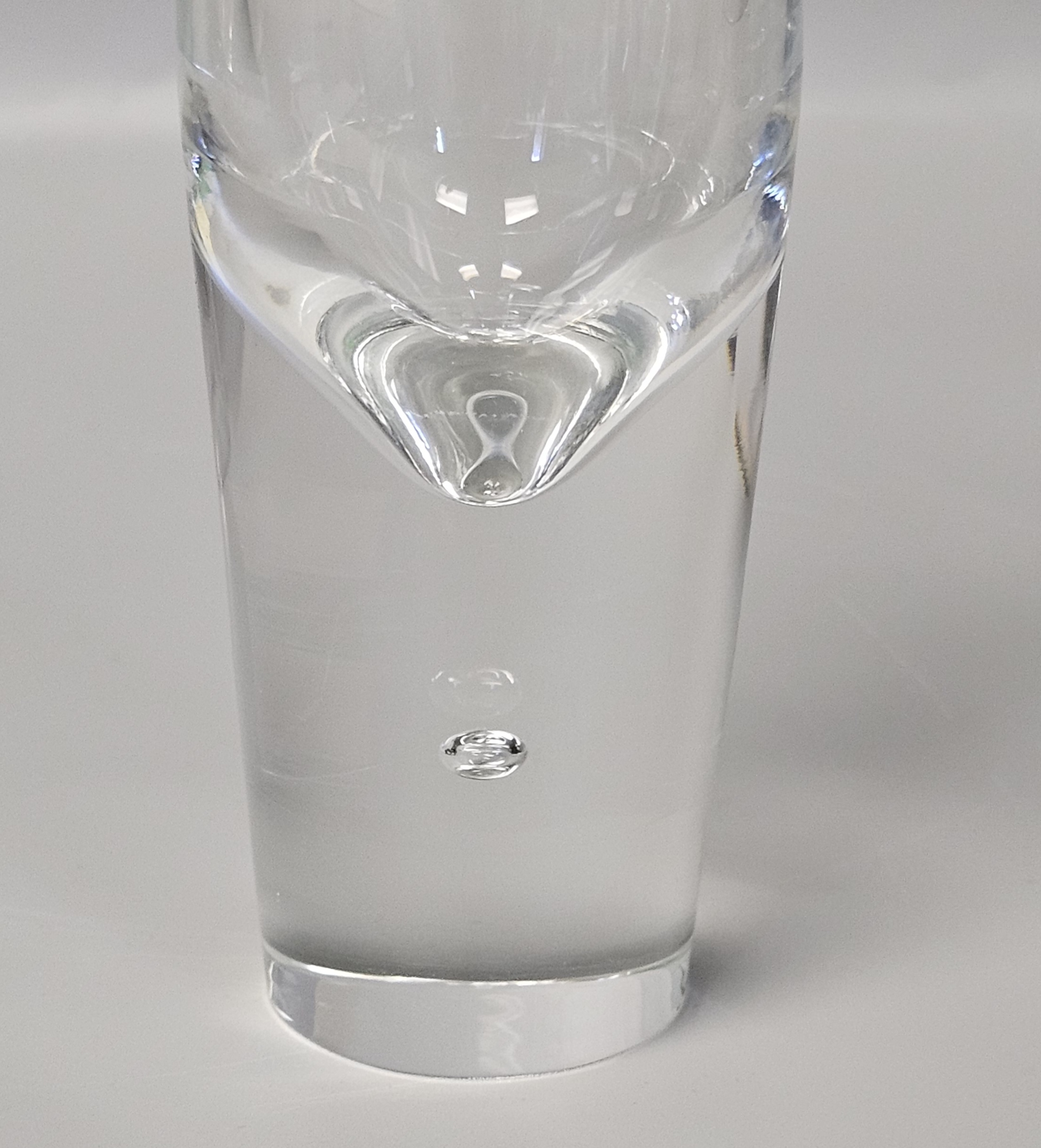 Steuben Clear Crystal Teardrop Bud Vase