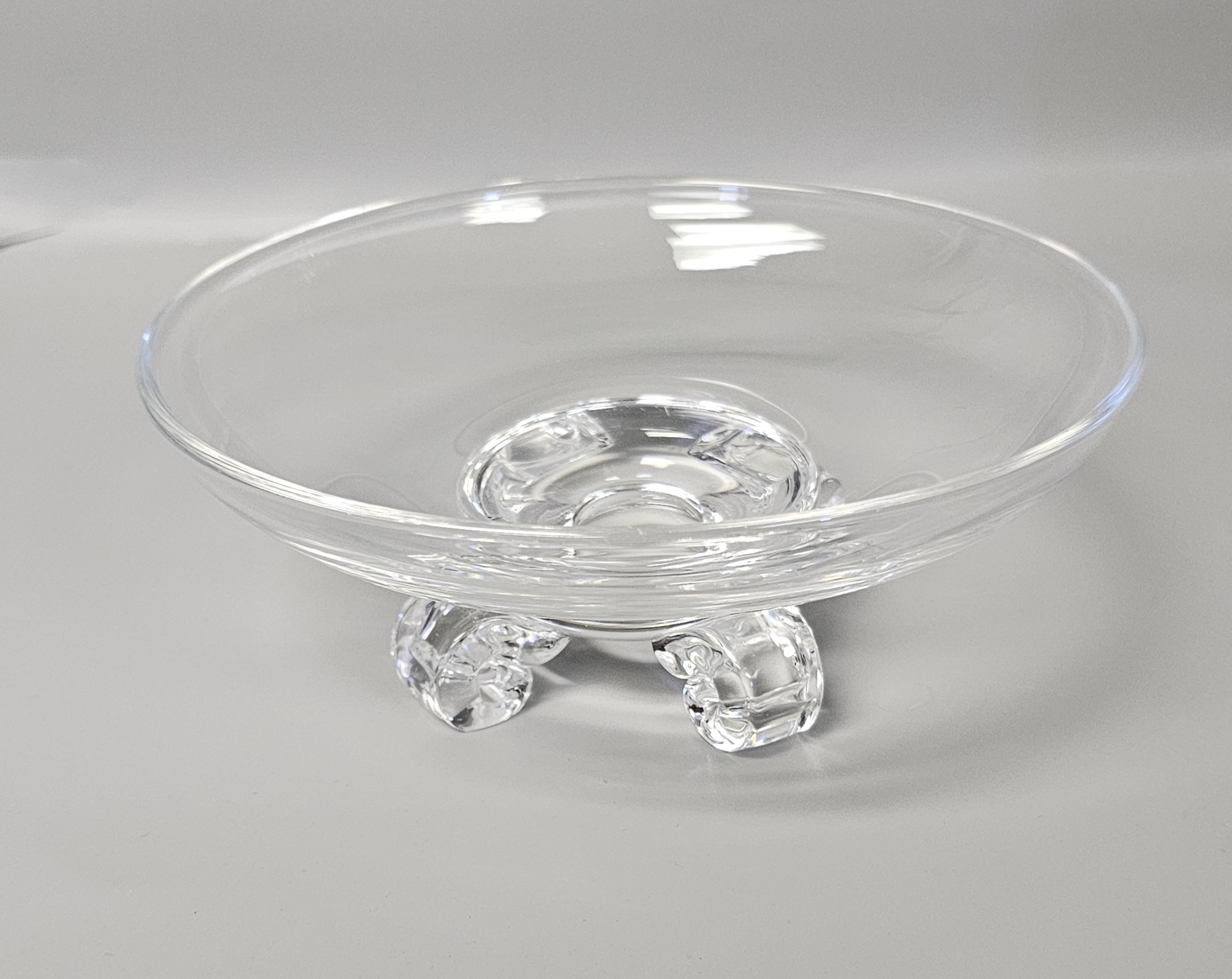 Steuben Signed Low Footed Crystal Bowl