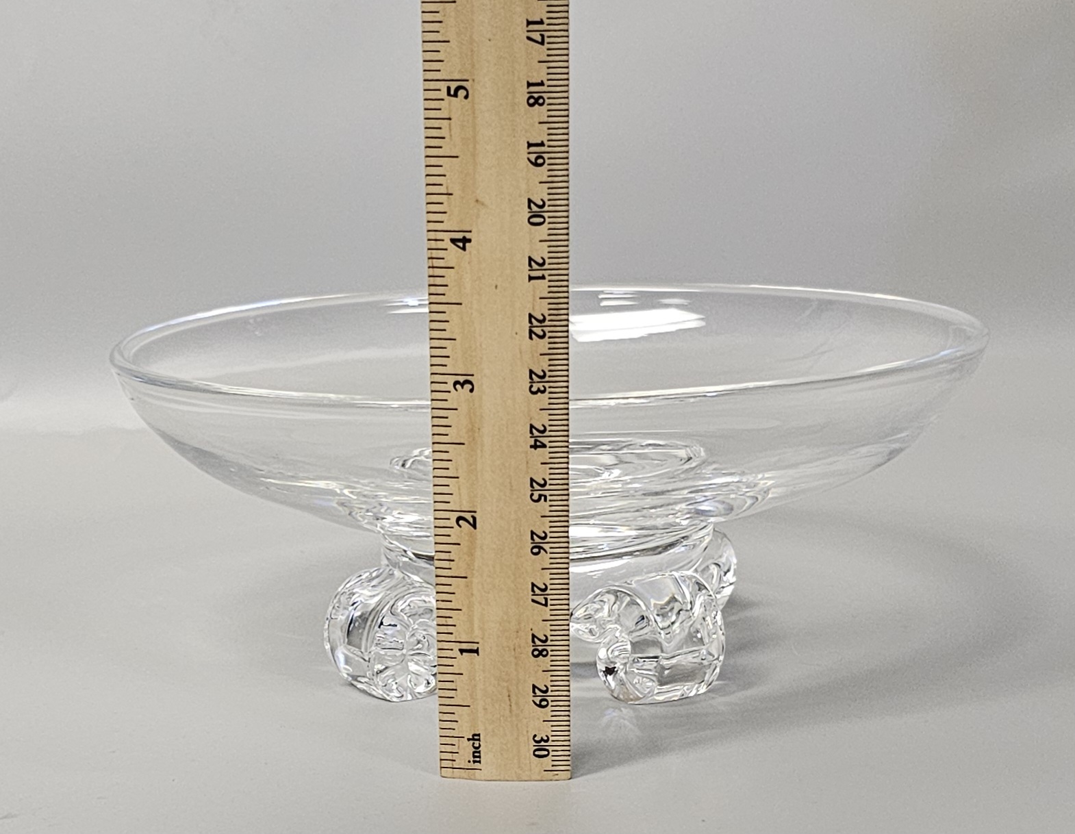 Steuben Signed Low Footed Crystal Bowl