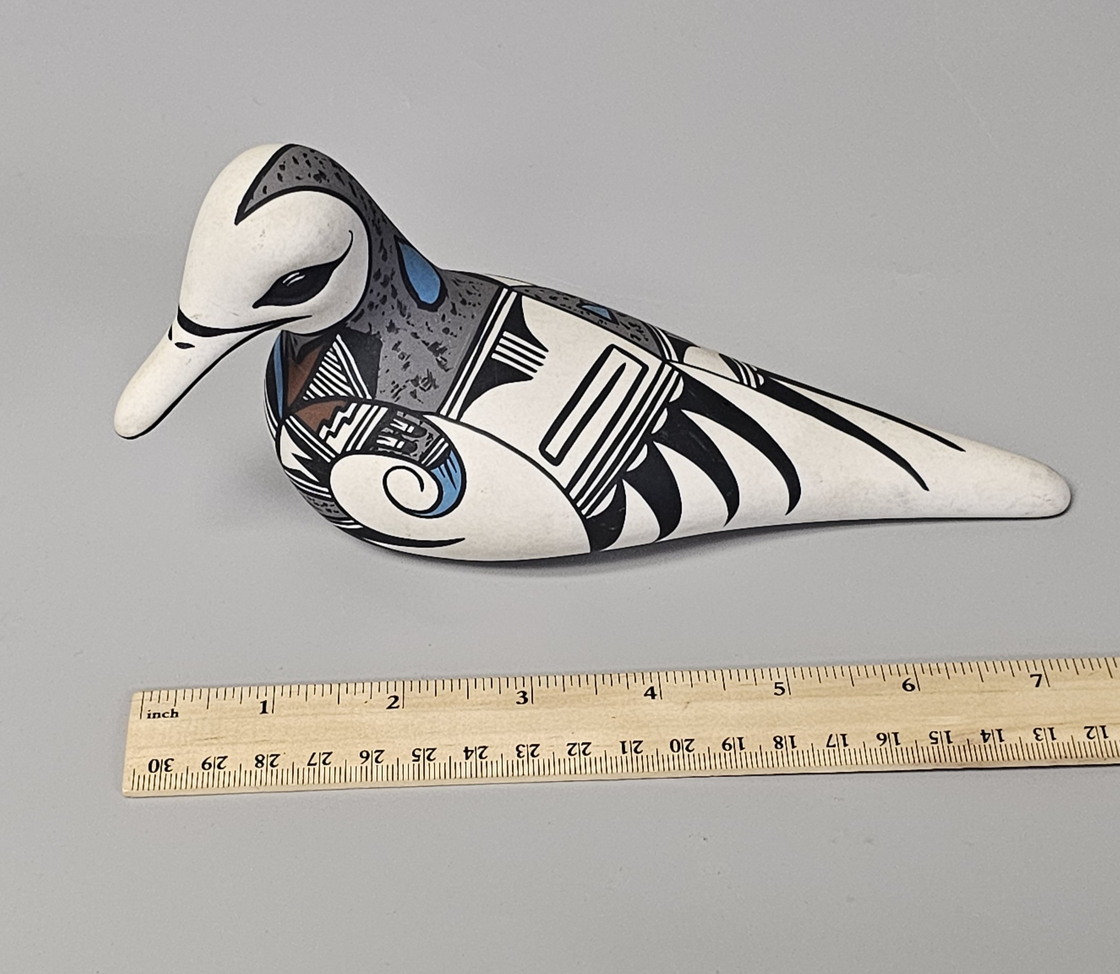 Signed Hope Bird 1986 Desert Pueblo Bird Figurine
