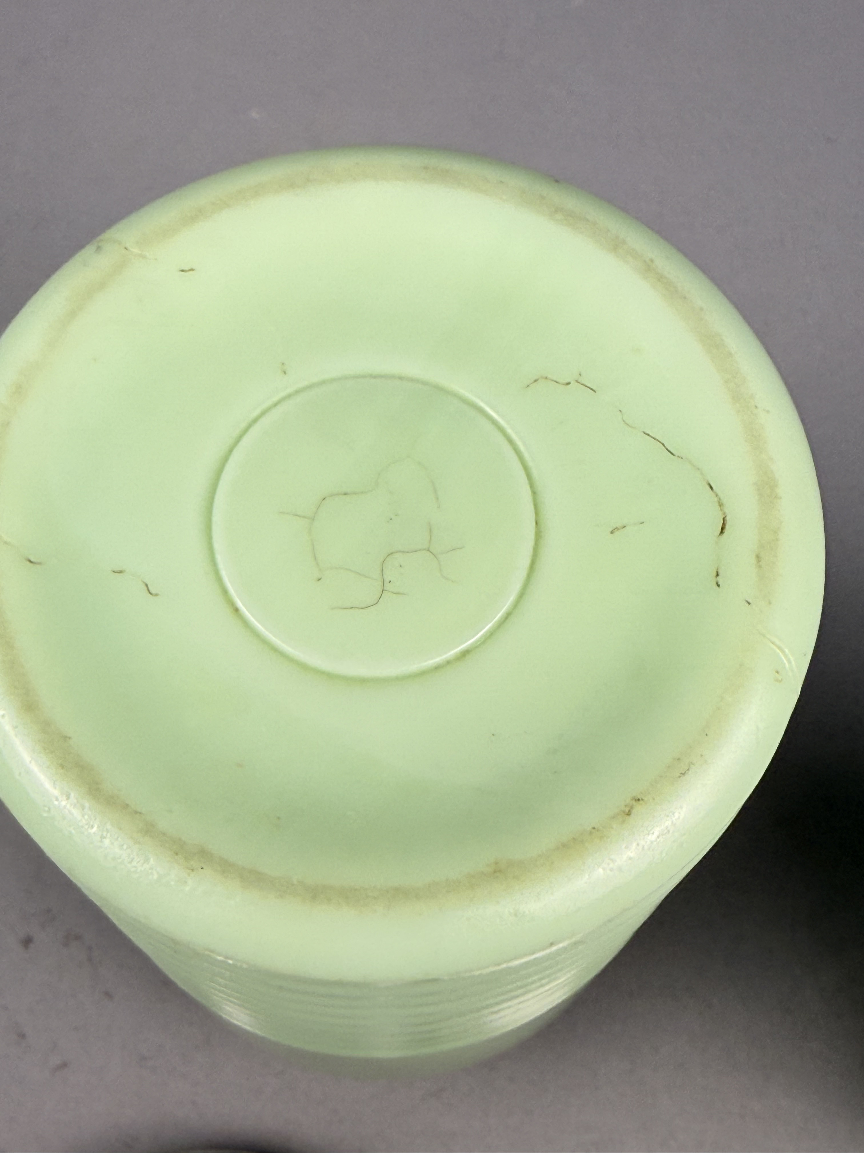 Jeannette Jadeite Uranium Glass Kitchen Canisters