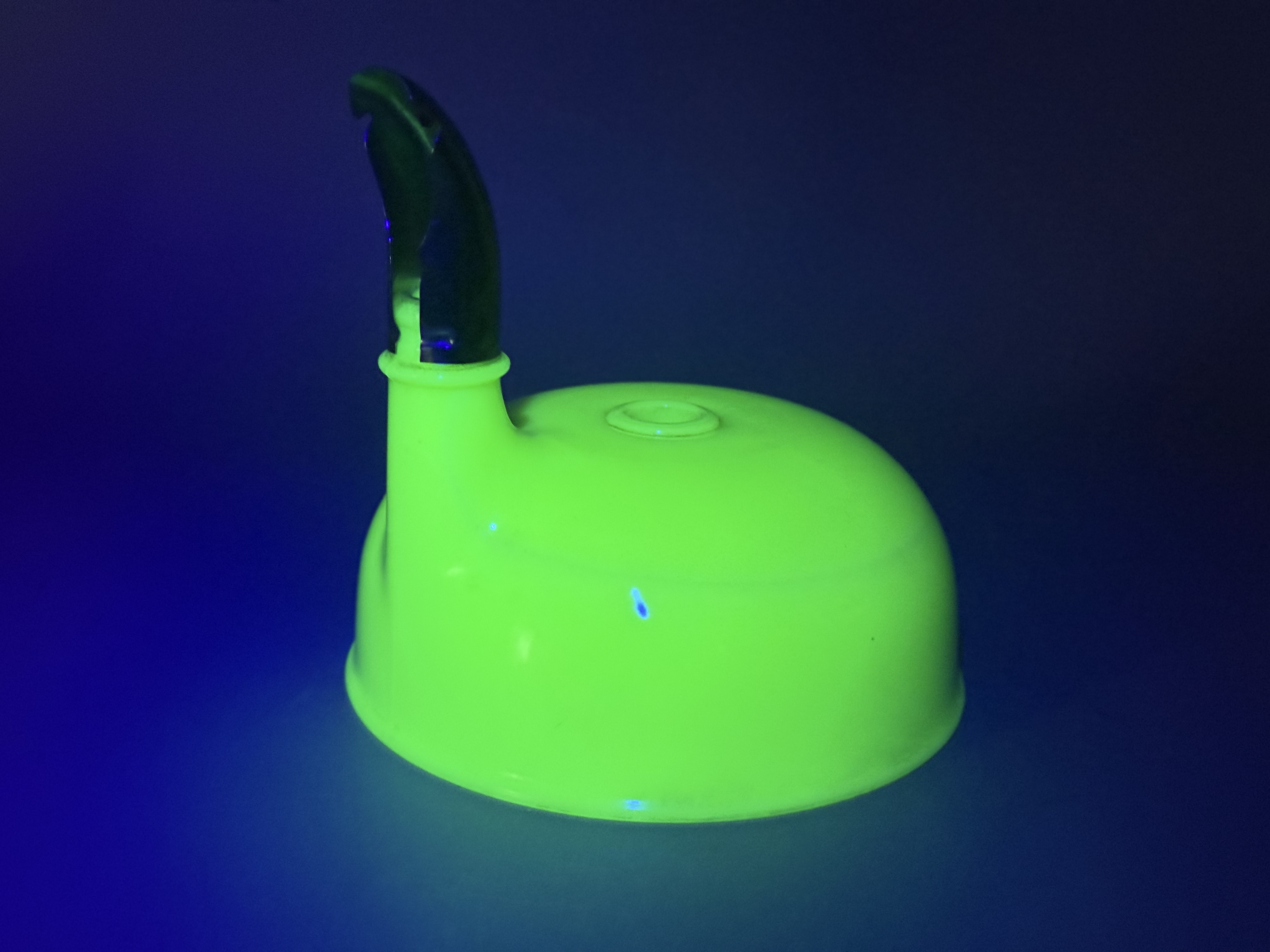 Jadeite Uranium Glass Mixer Bowl Attachment