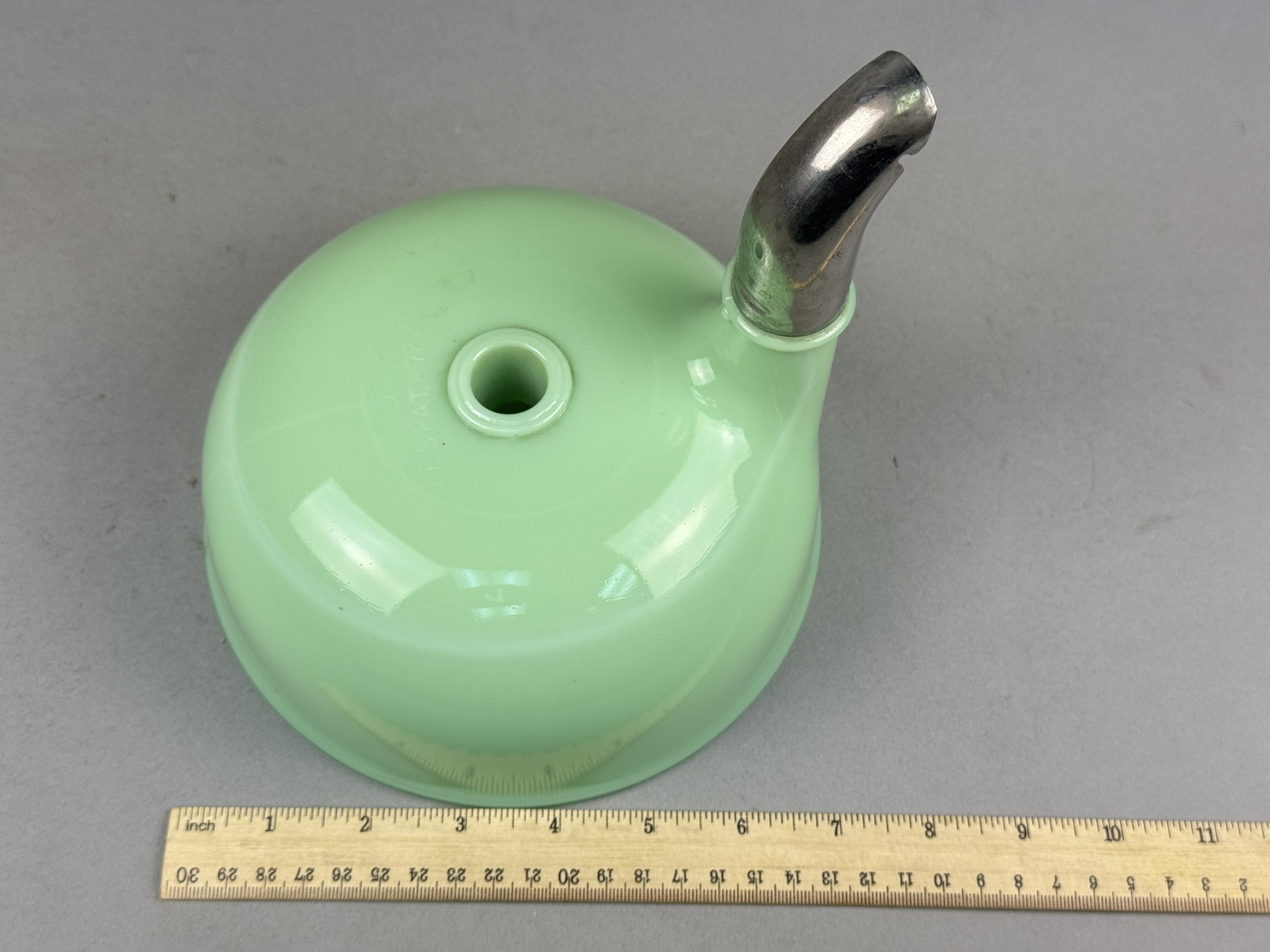 Jadeite Uranium Glass Mixer Bowl Attachment