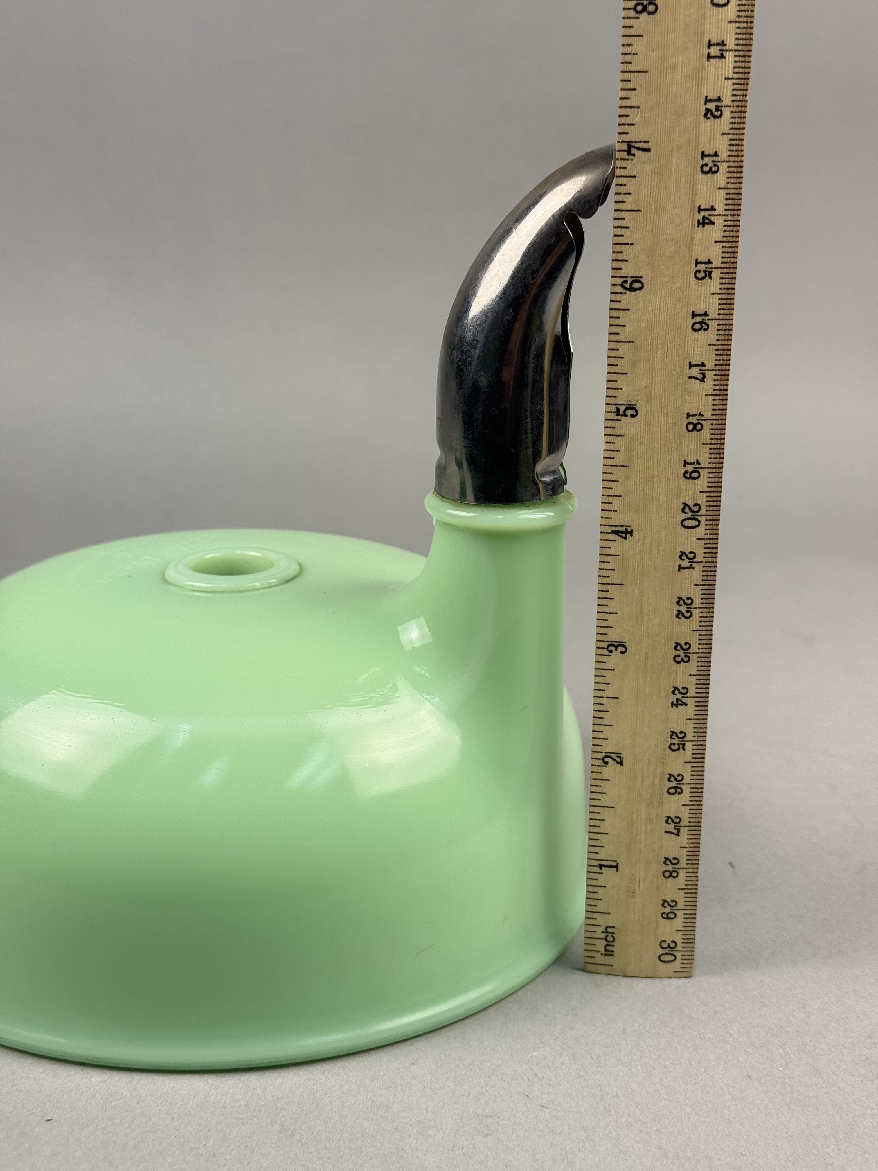Jadeite Uranium Glass Mixer Bowl Attachment