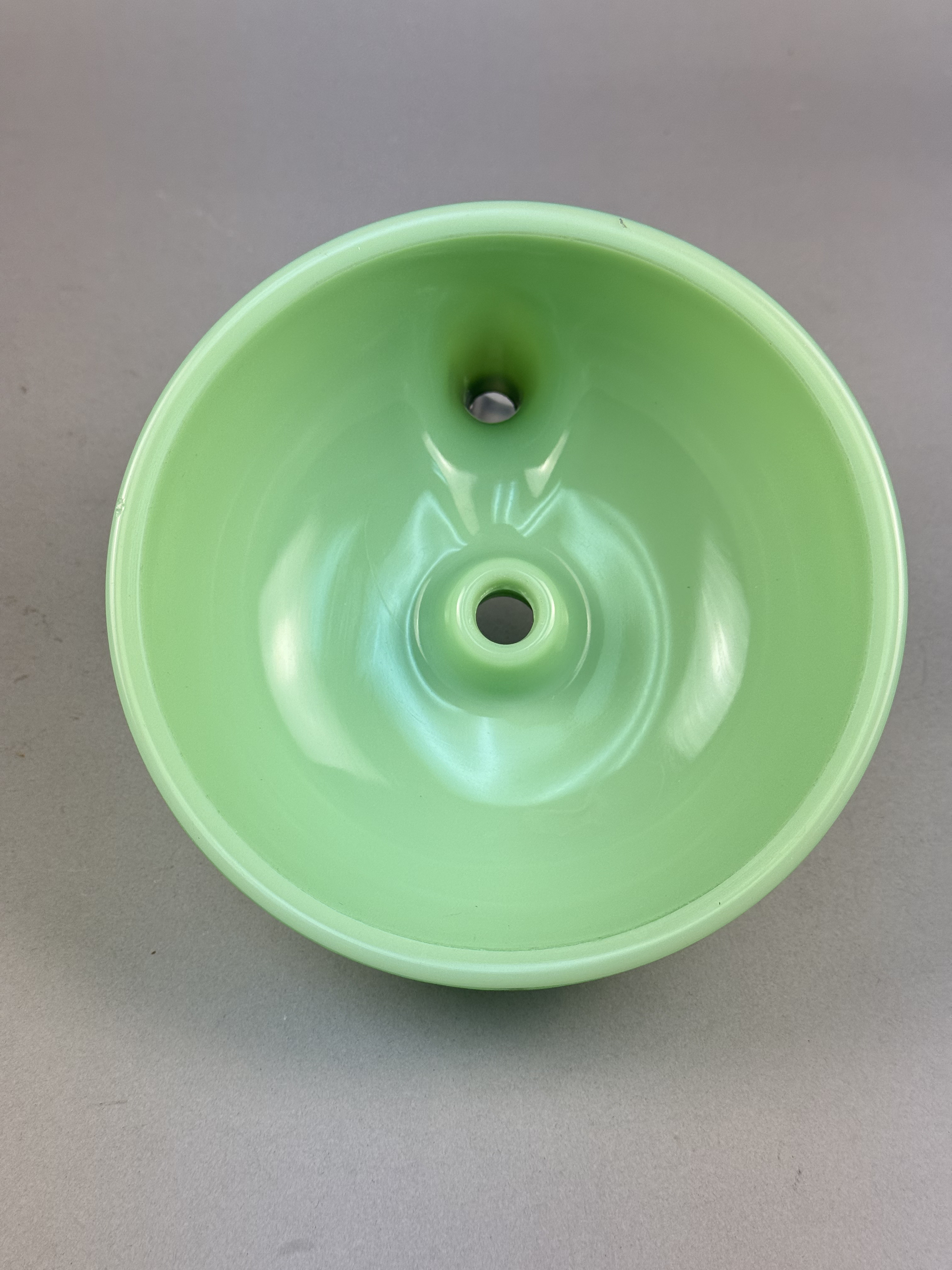 Jadeite Uranium Glass Mixer Bowl Attachment