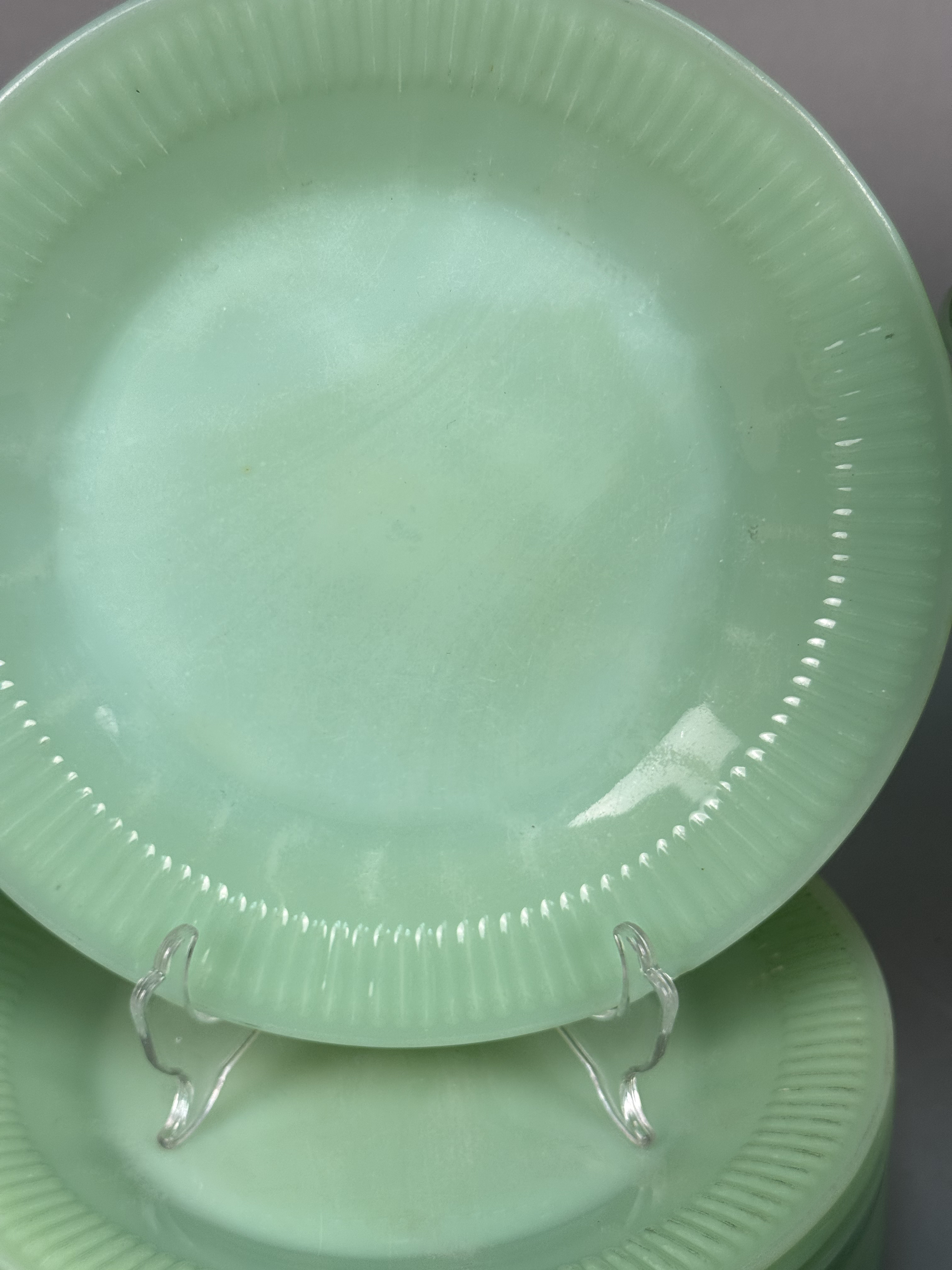 A Large Set of Fire-King Jadeite Dinnerware