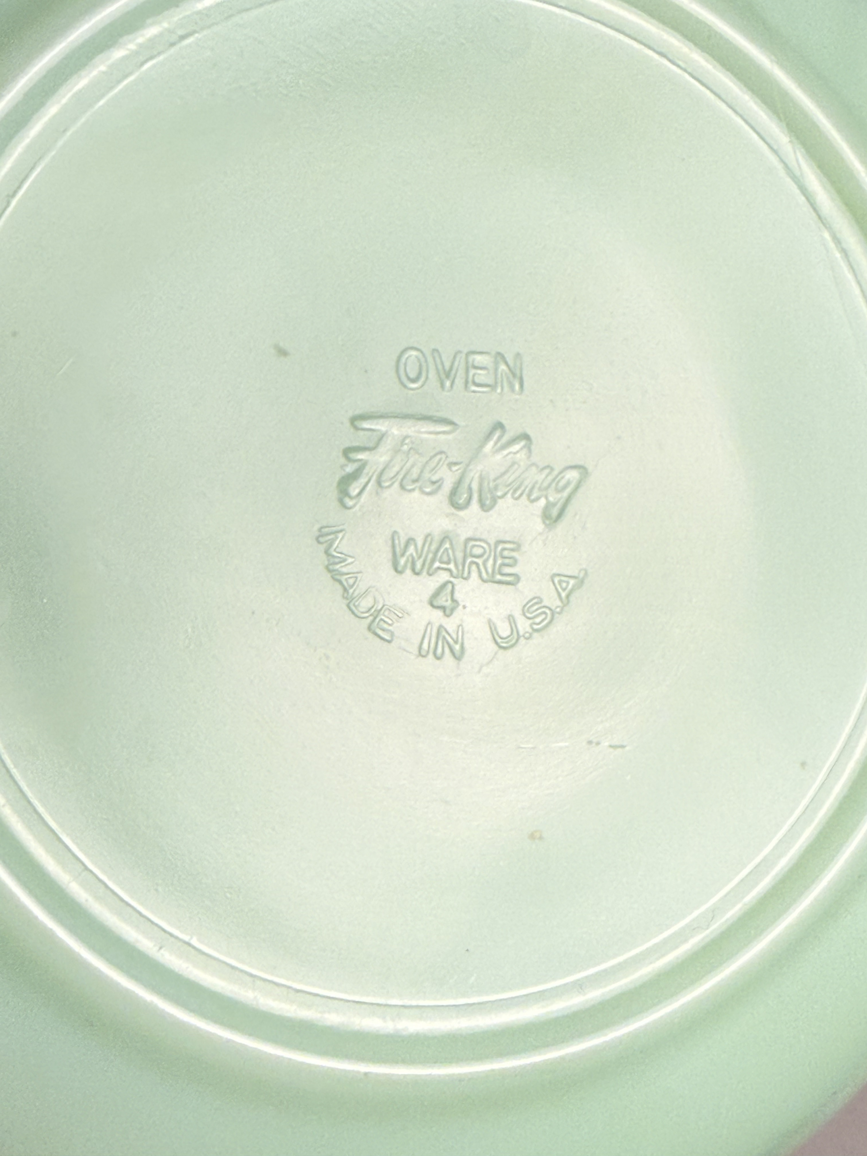 Fire-King Jadeite Jane Ray Pattern Dessert Bowls