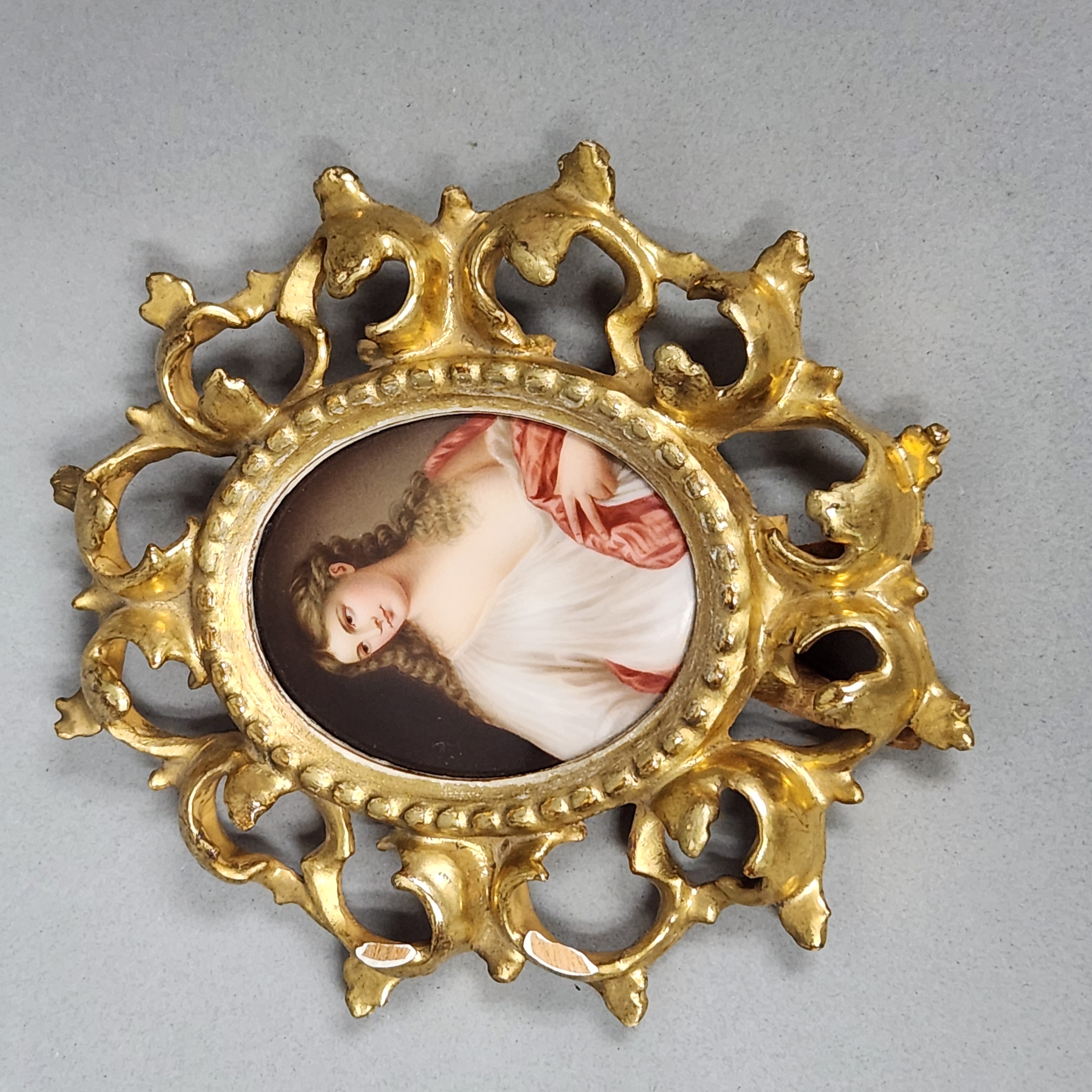 Painted Porcelain Portrait Plaques